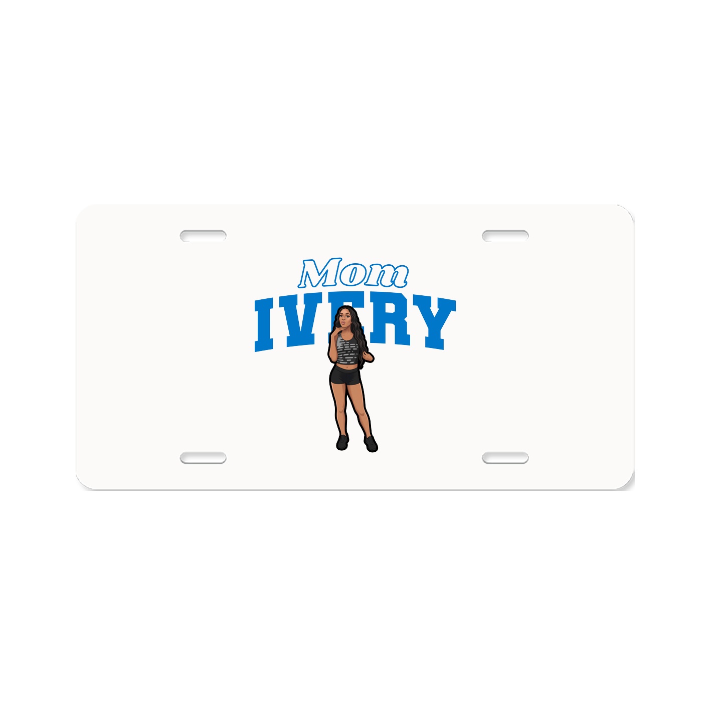 License Plate — Mothers Day Block in Classic
