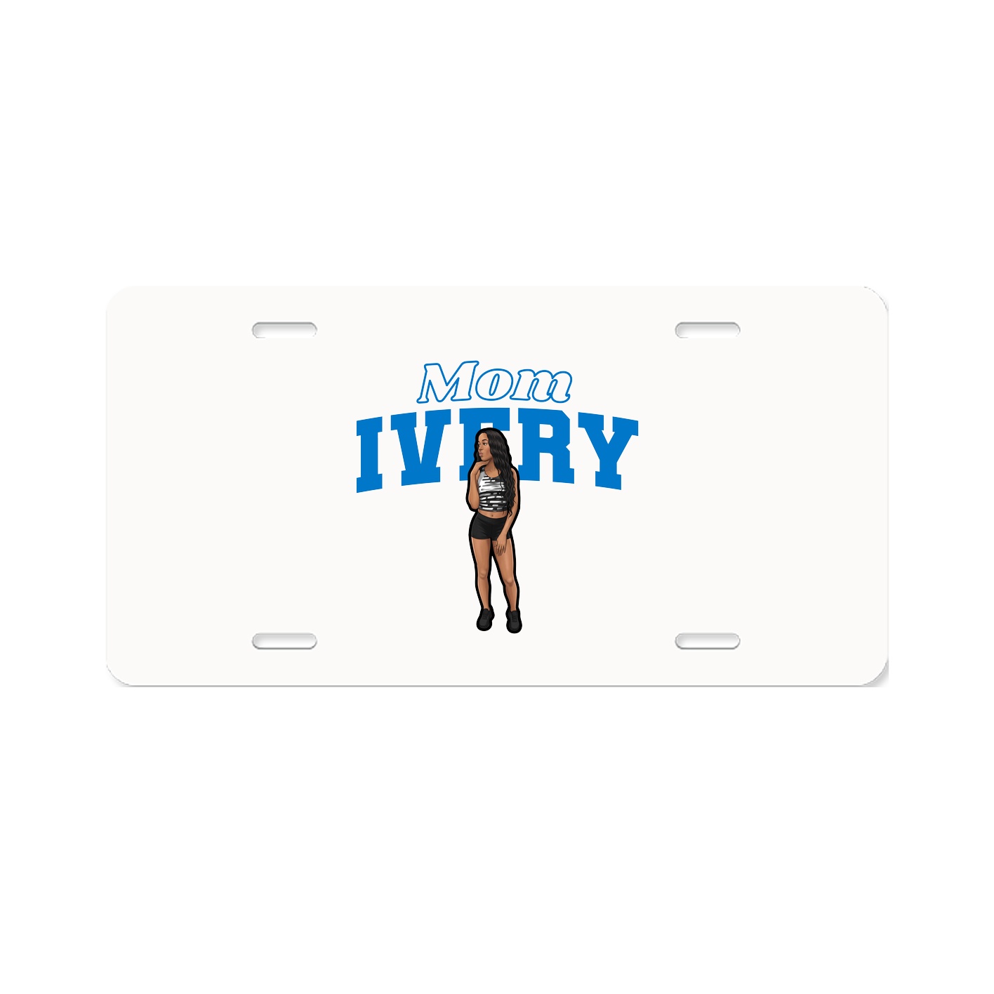 License Plate — Mothers Day Block in Classic
