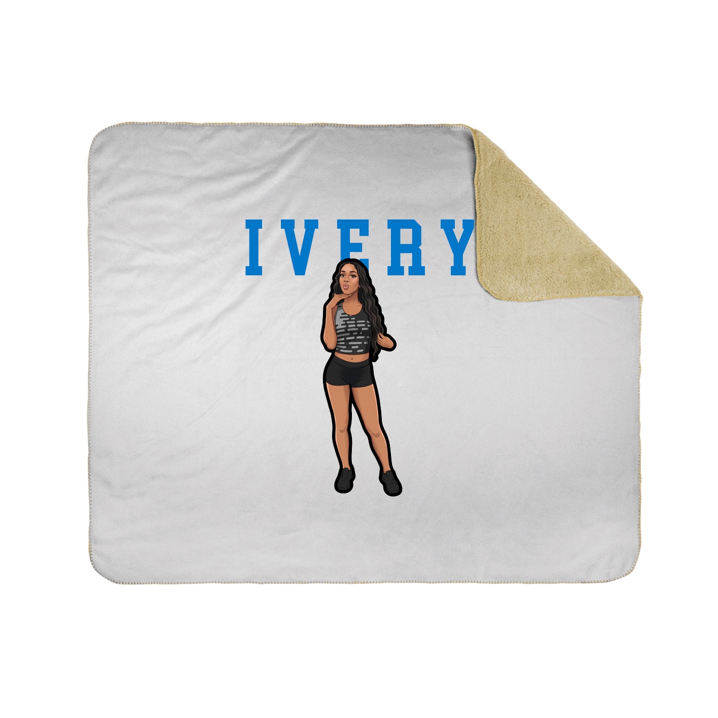 Throw Blanket — Shirsey in White