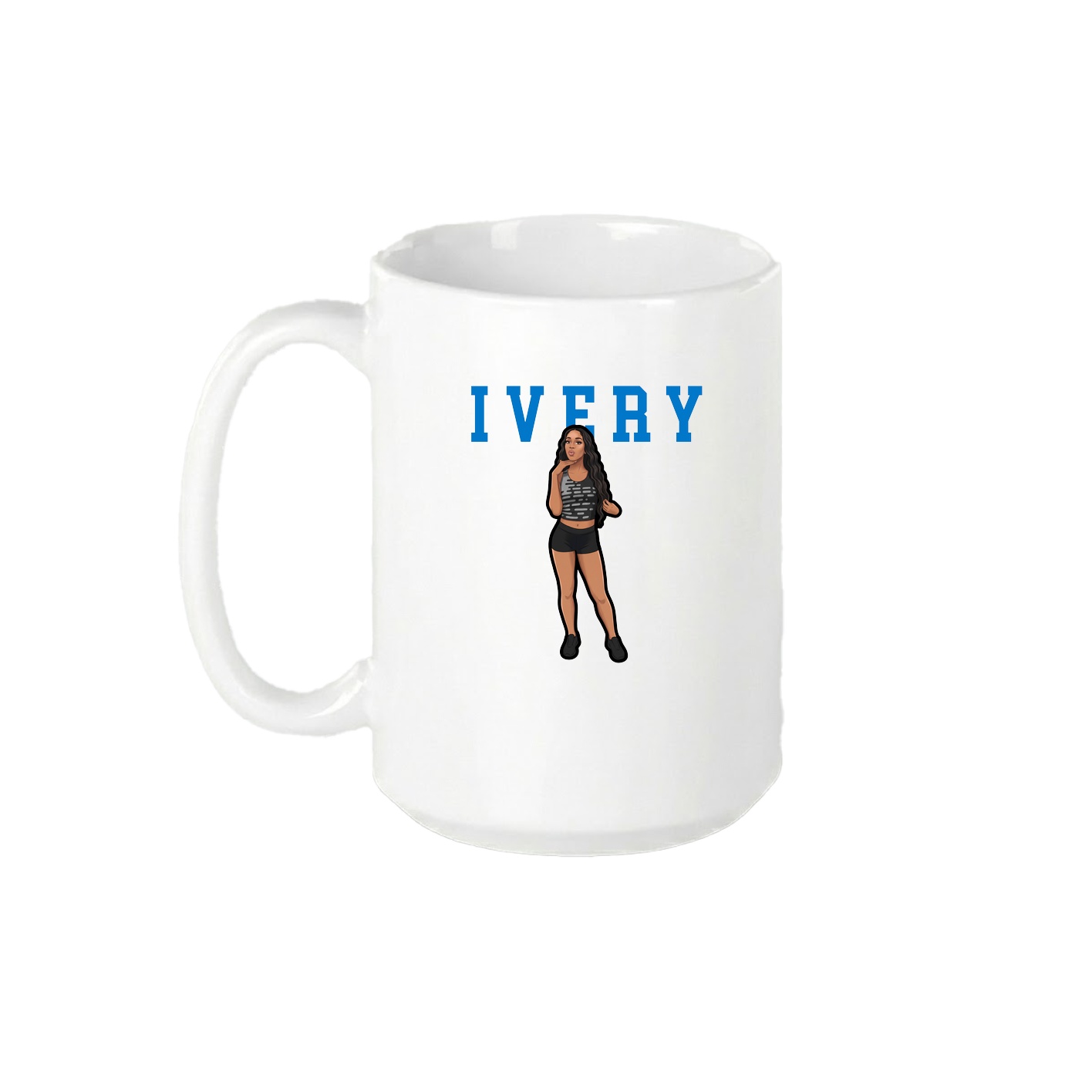 15oz Coffee Mug — Shirsey in White