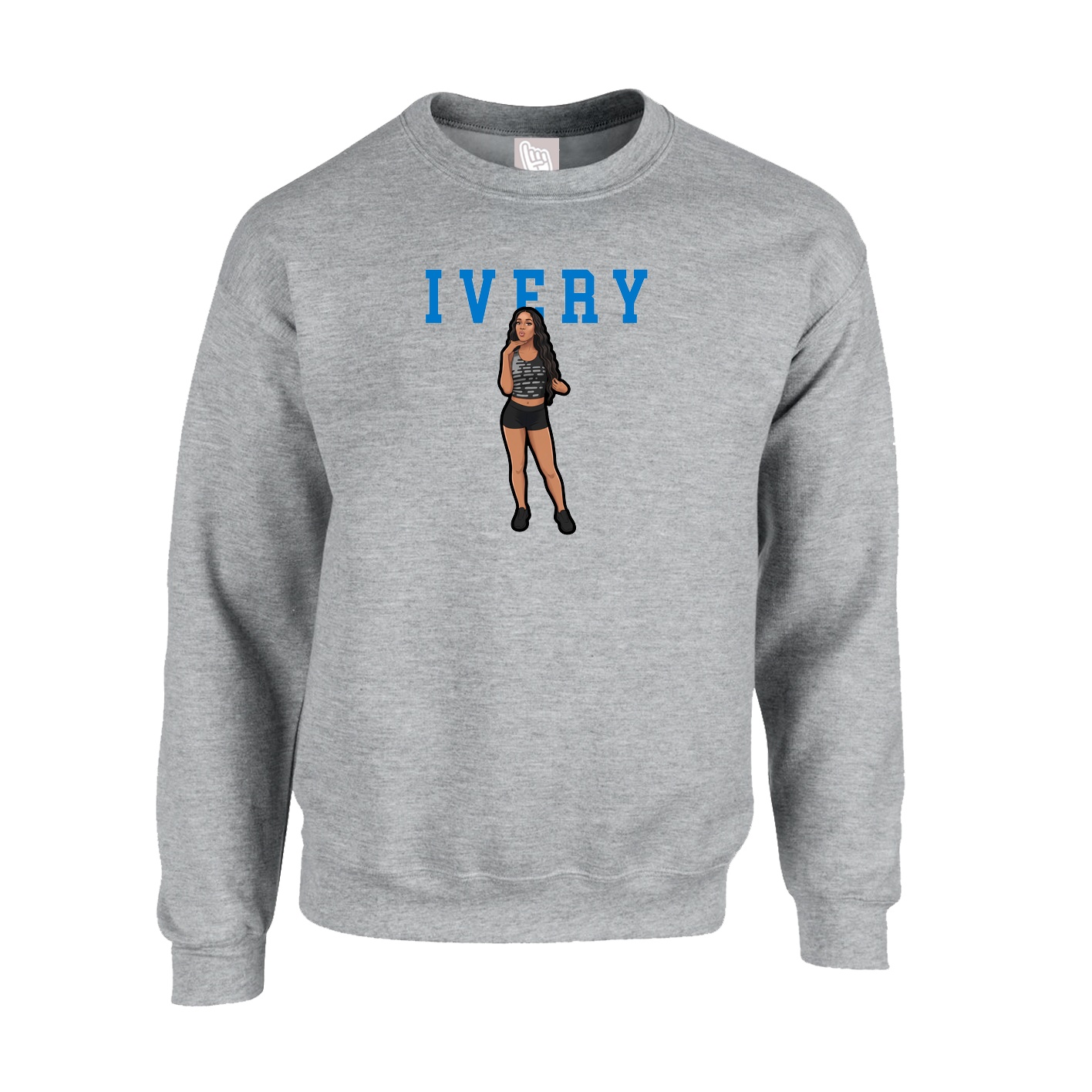 Fleece Crew — Shirsey in Grey