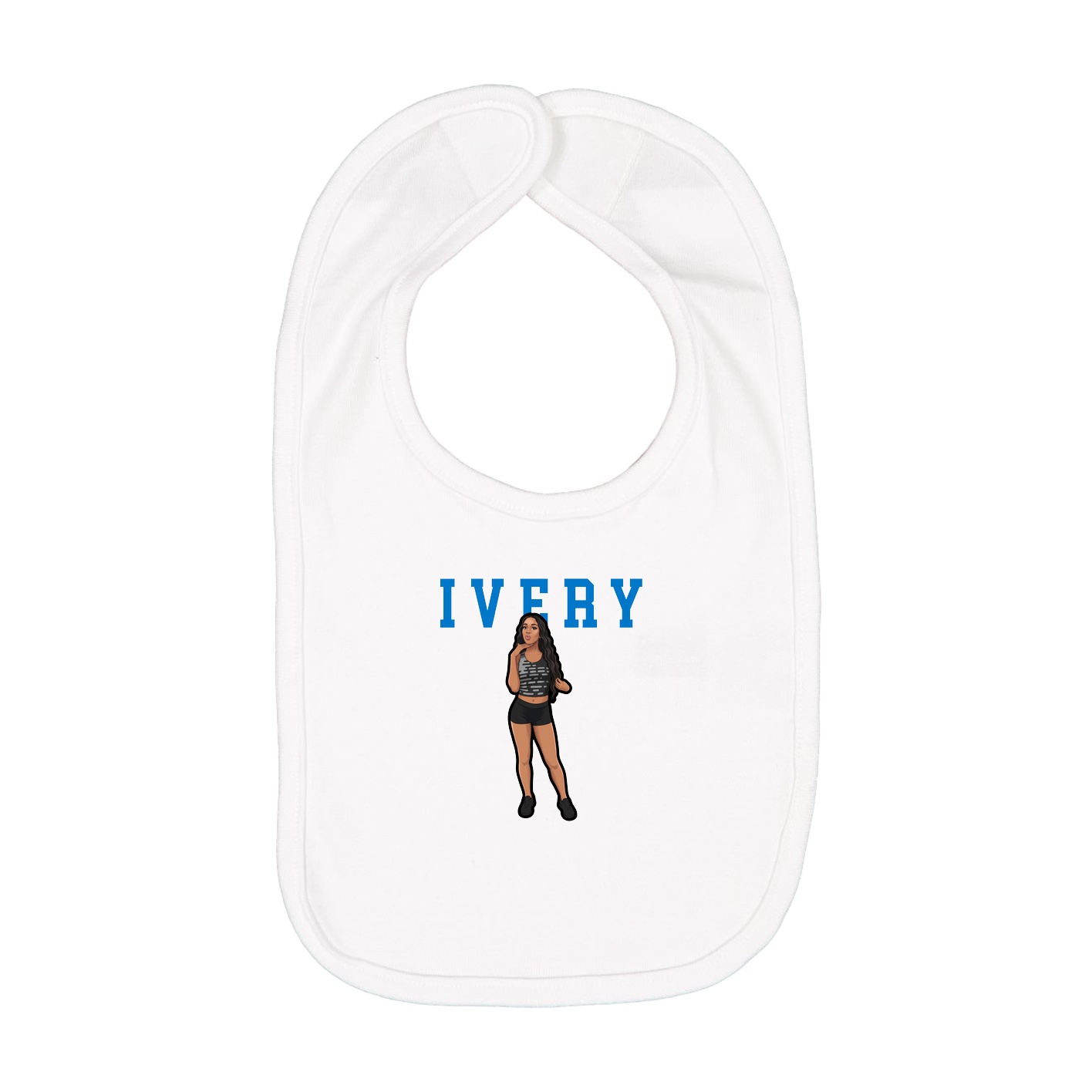 Infant Bib — Shirsey in White
