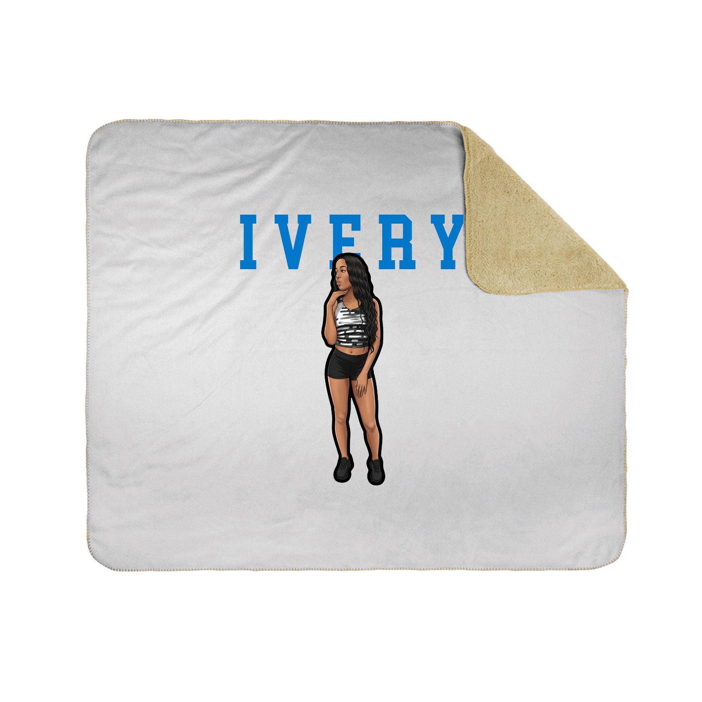 Throw Blanket — Shirsey in White