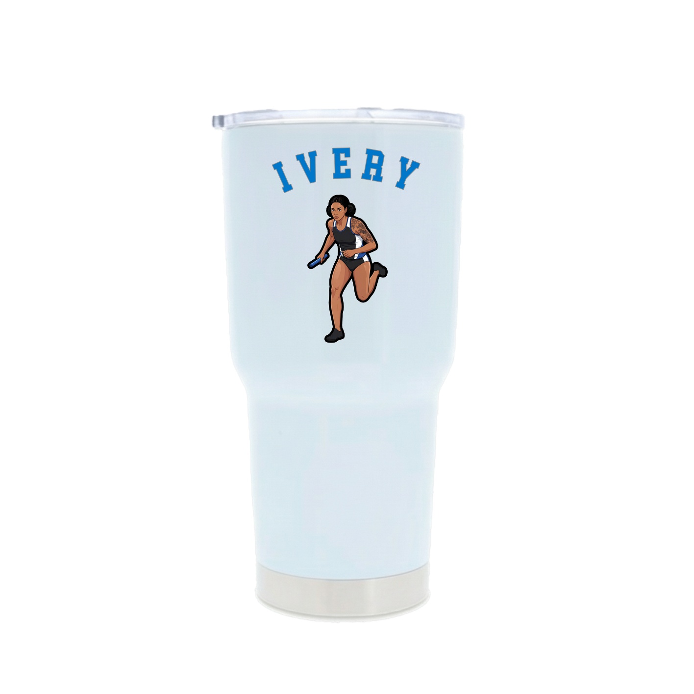 30oz Stainless Steel Tumbler — Shirsey Arch in White