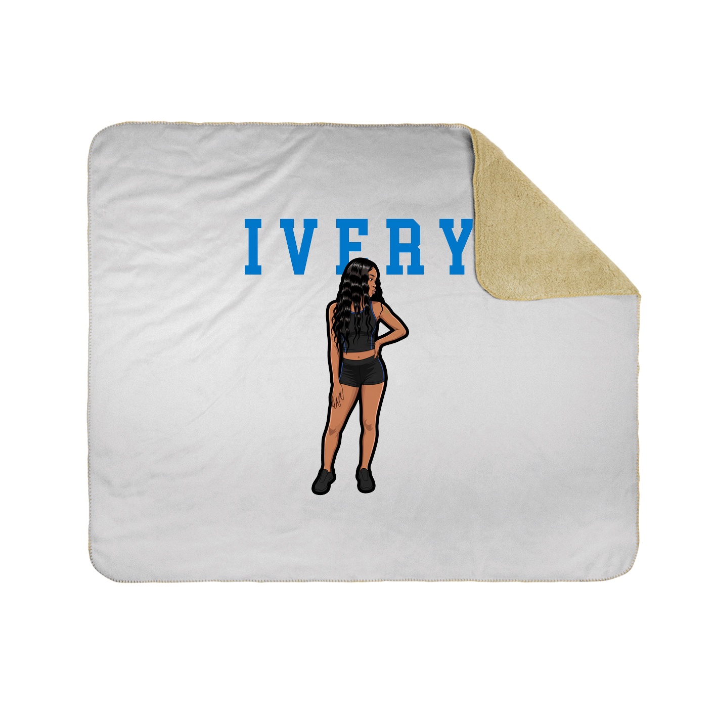 Throw Blanket — Shirsey in White