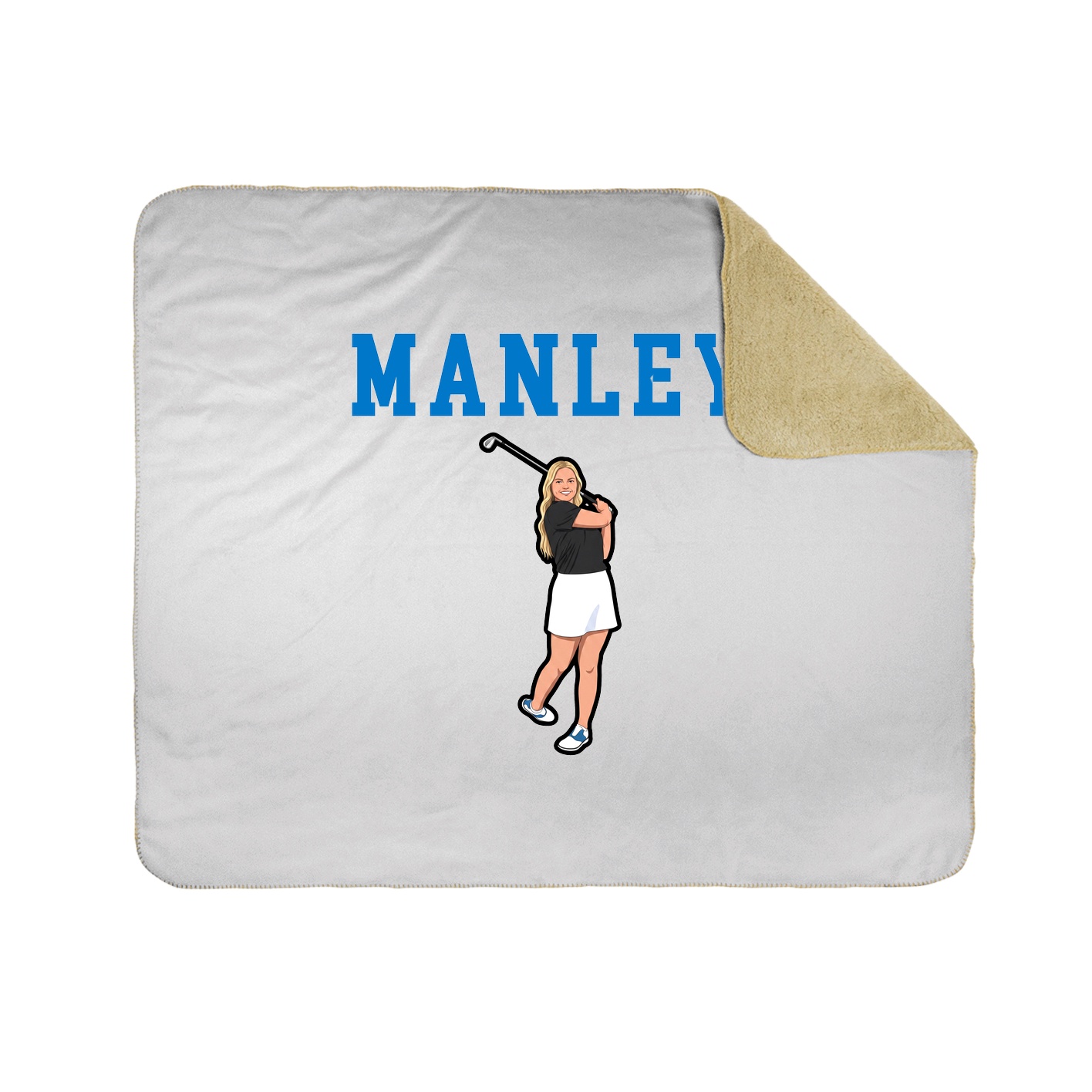Throw Blanket — Shirsey in White