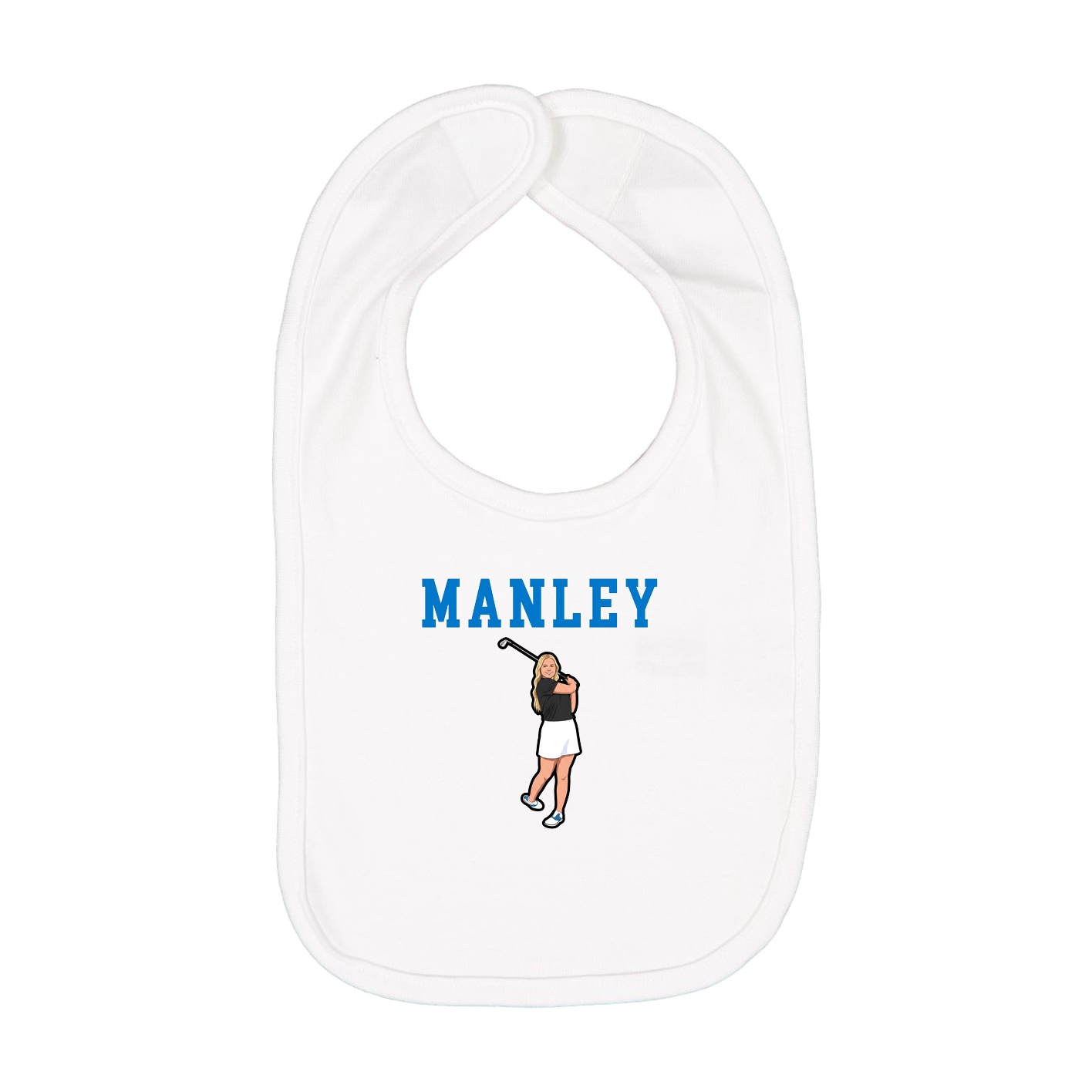 Infant Bib — Shirsey in White