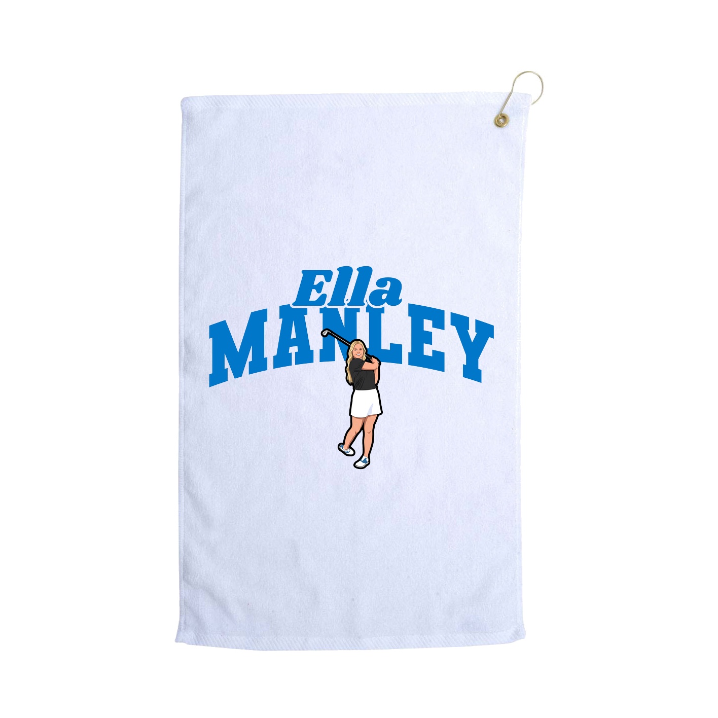 Golf Towel — Signature Arch in White
