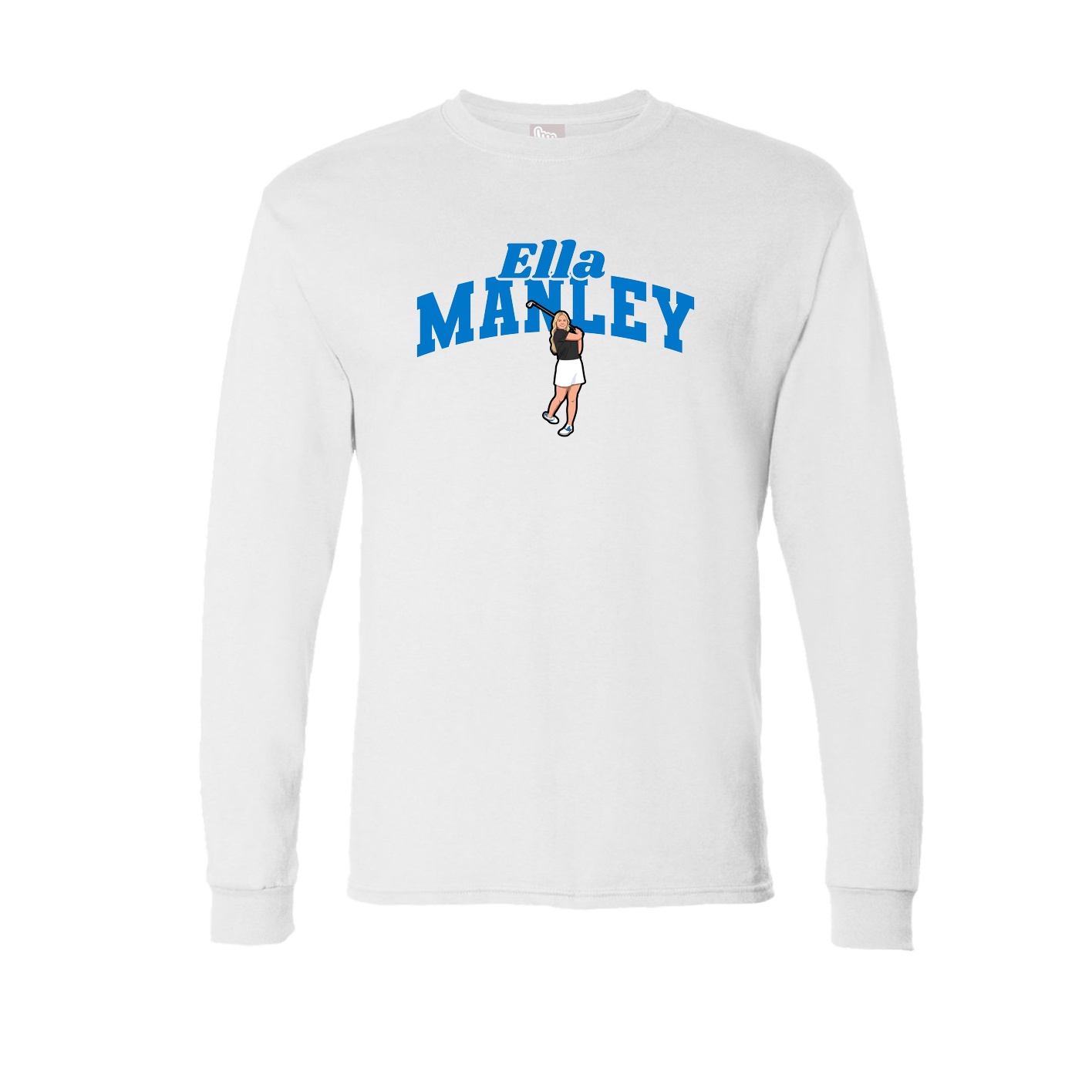 Long Sleeve Tee — Signature Arch in White