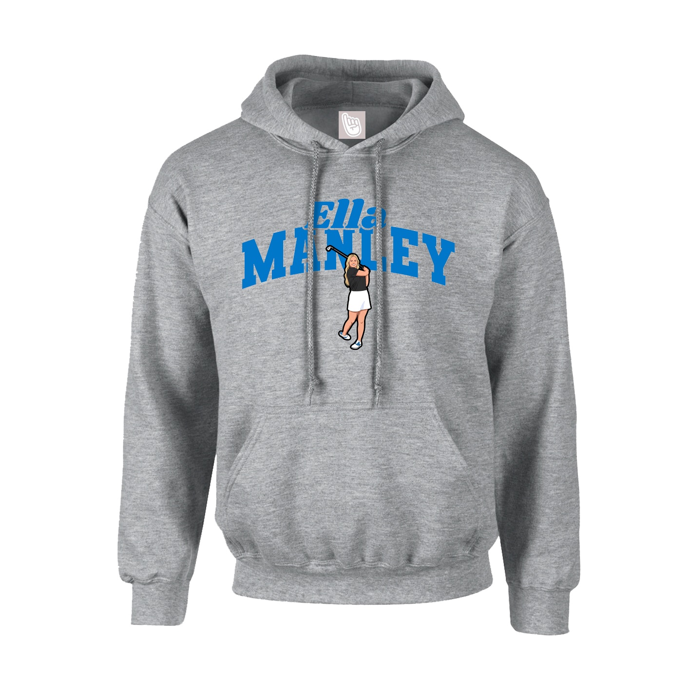 Youth Hoodie — Signature Arch in Grey