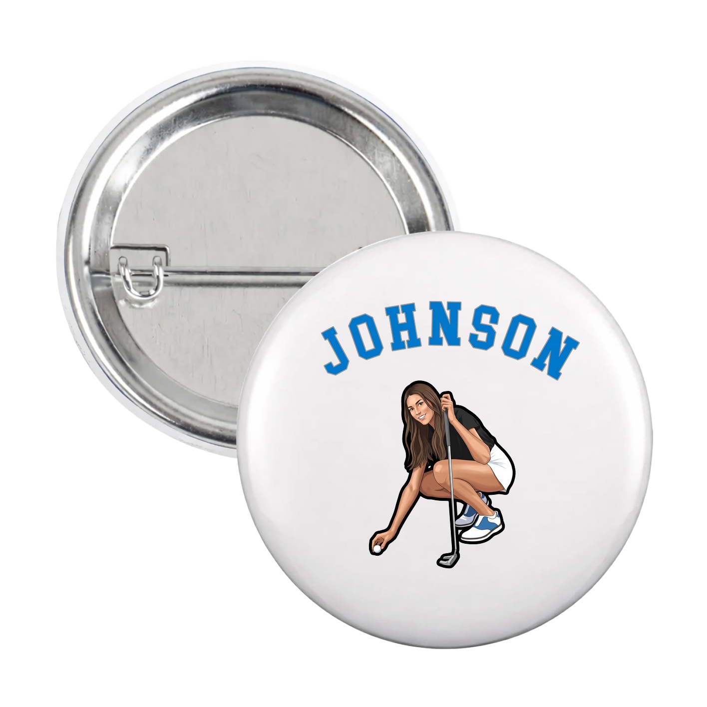 Game Day Button — Shirsey Arch in White