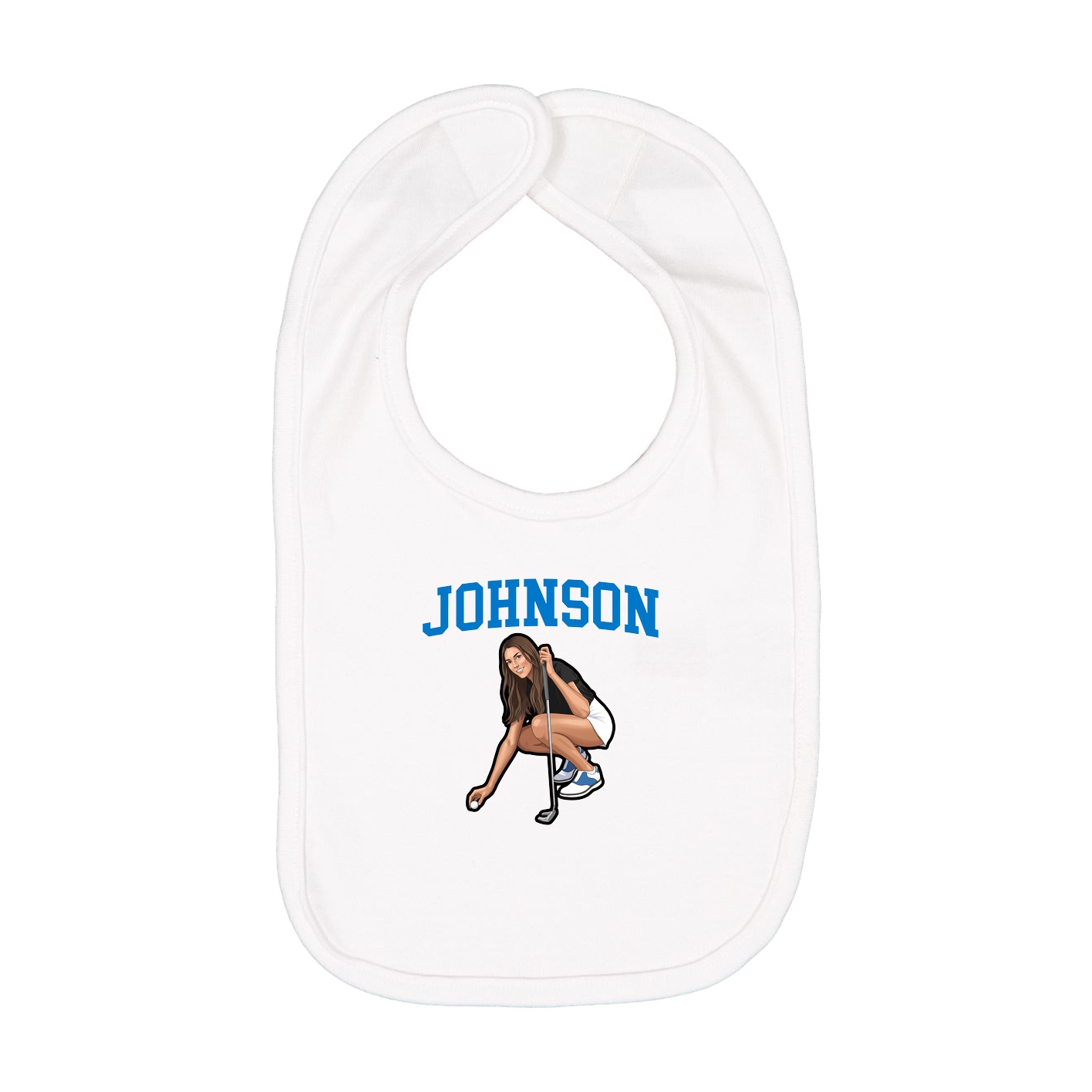 Infant Bib — Shirsey in White
