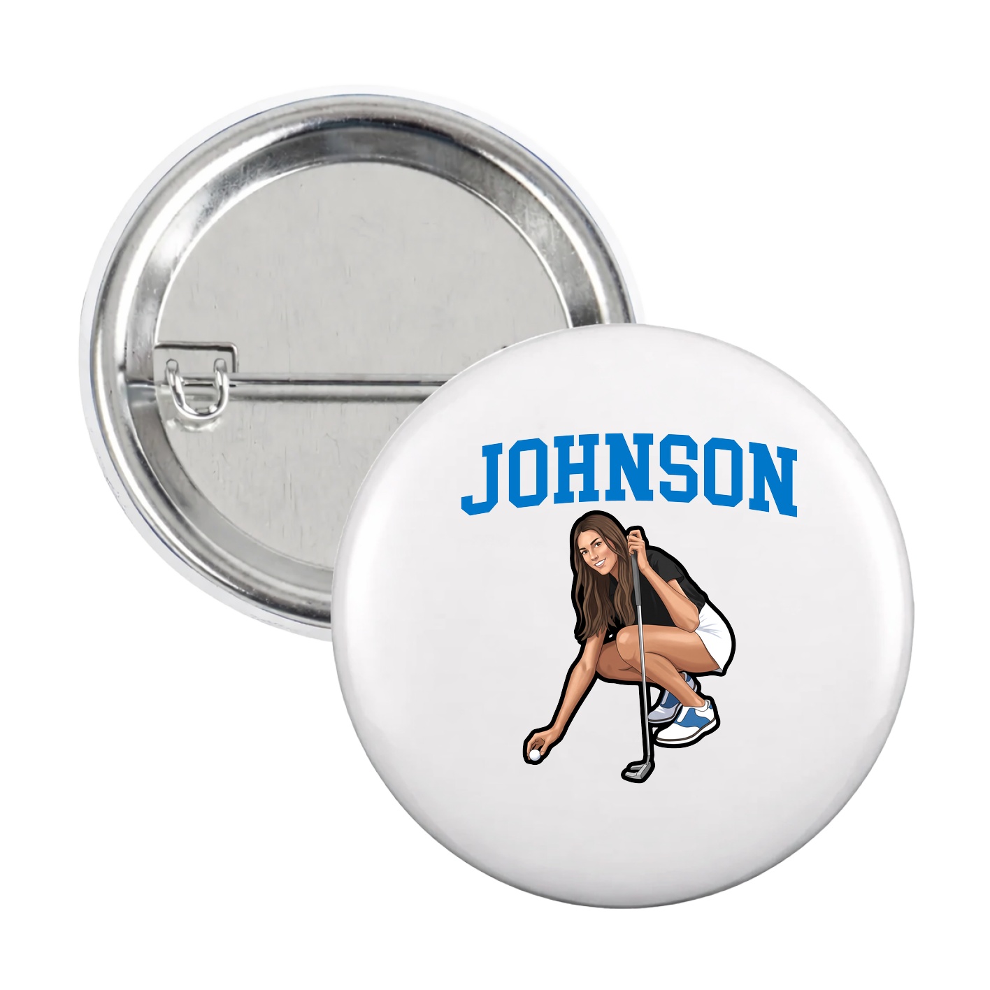 Game Day Button — Shirsey in White