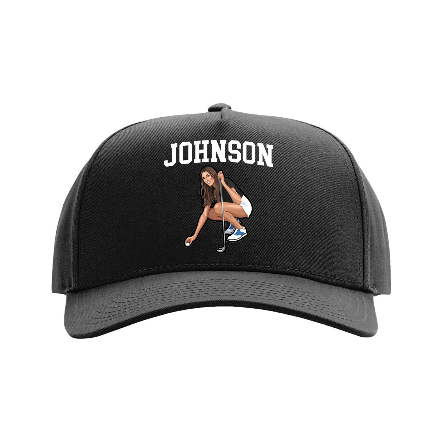 Full Fabric Five-Panel Champ Cap