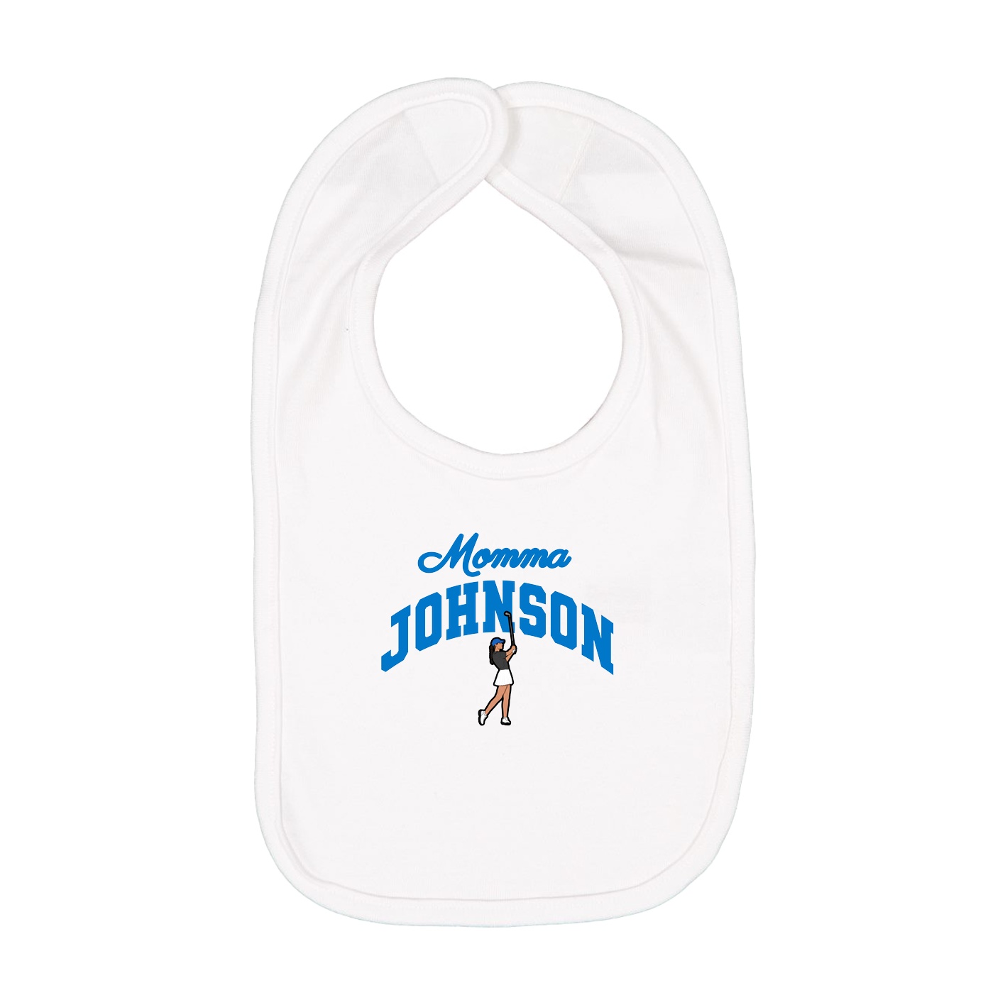 Infant Bib — Mothers Day Arch in White