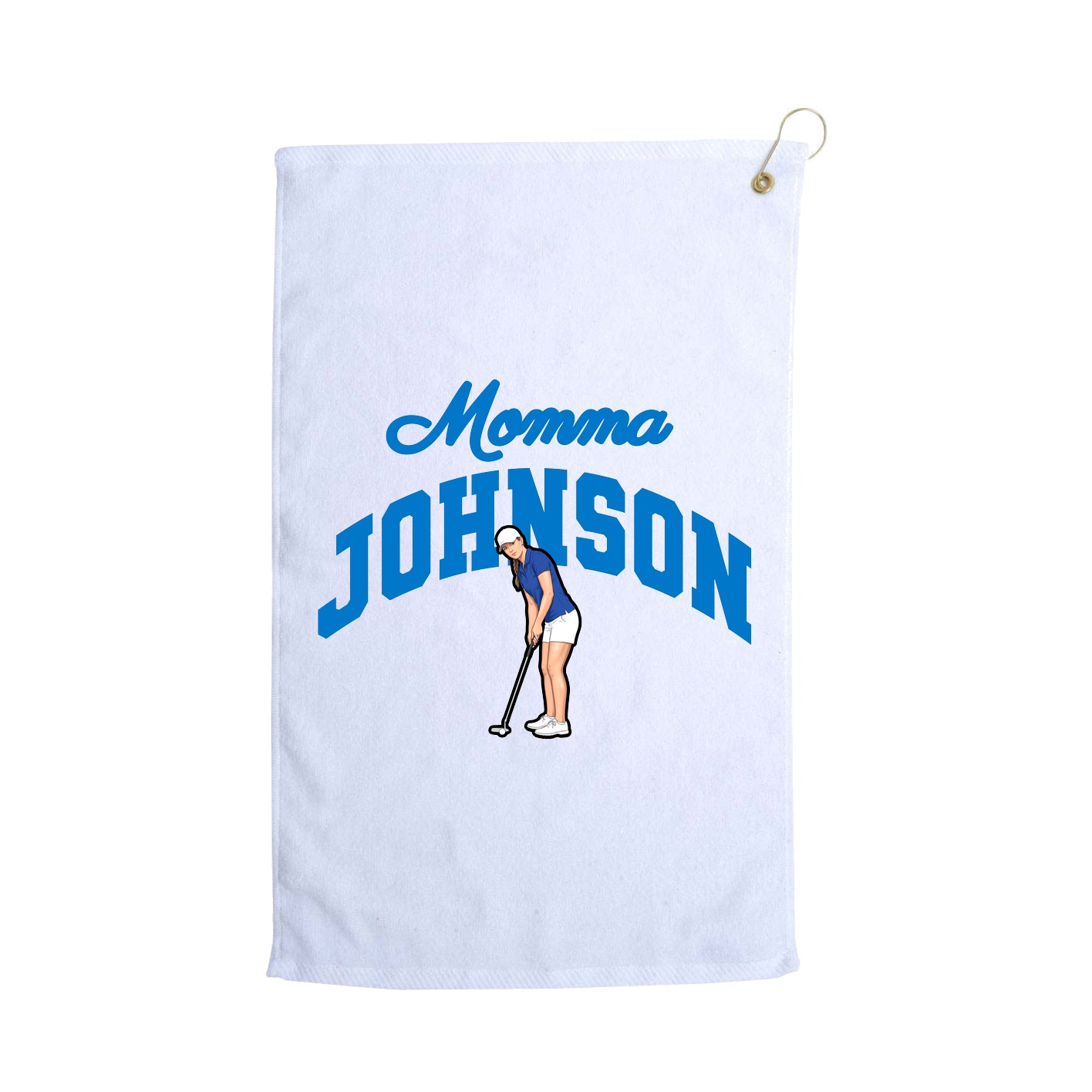 Golf Towel — Mothers Day Arch in White