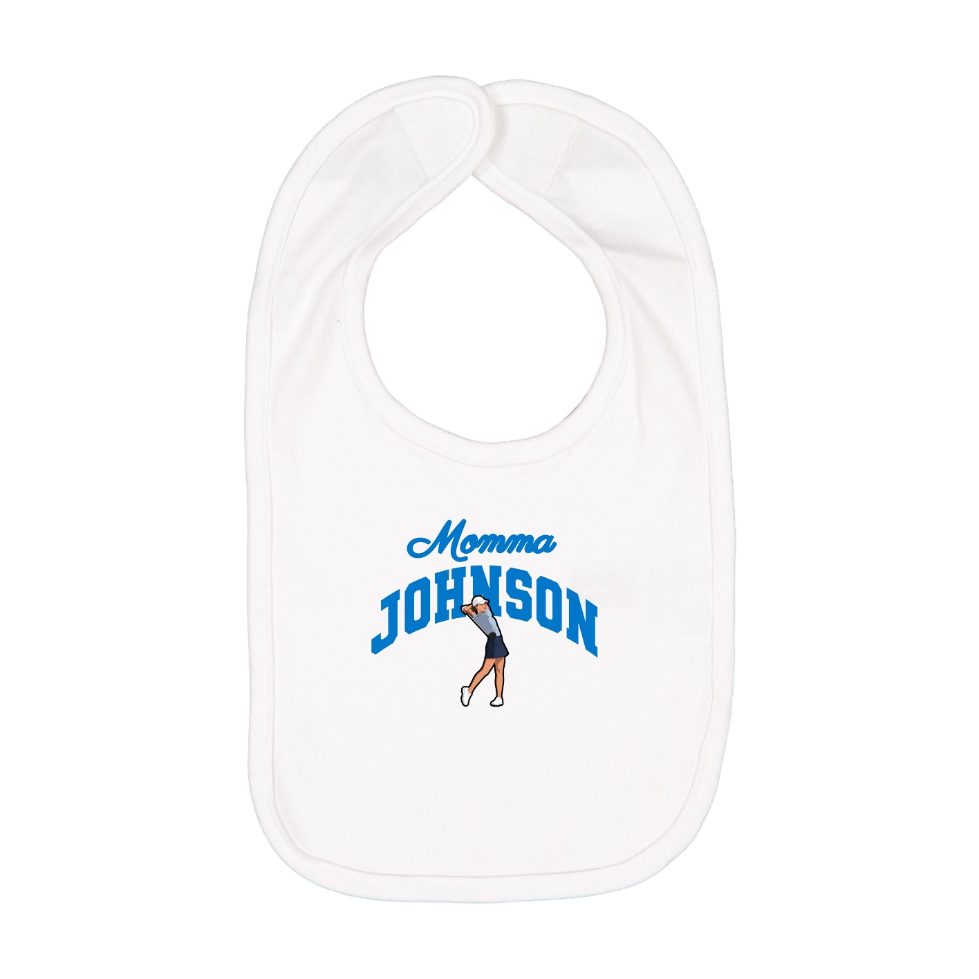 Infant Bib — Mothers Day Arch in White