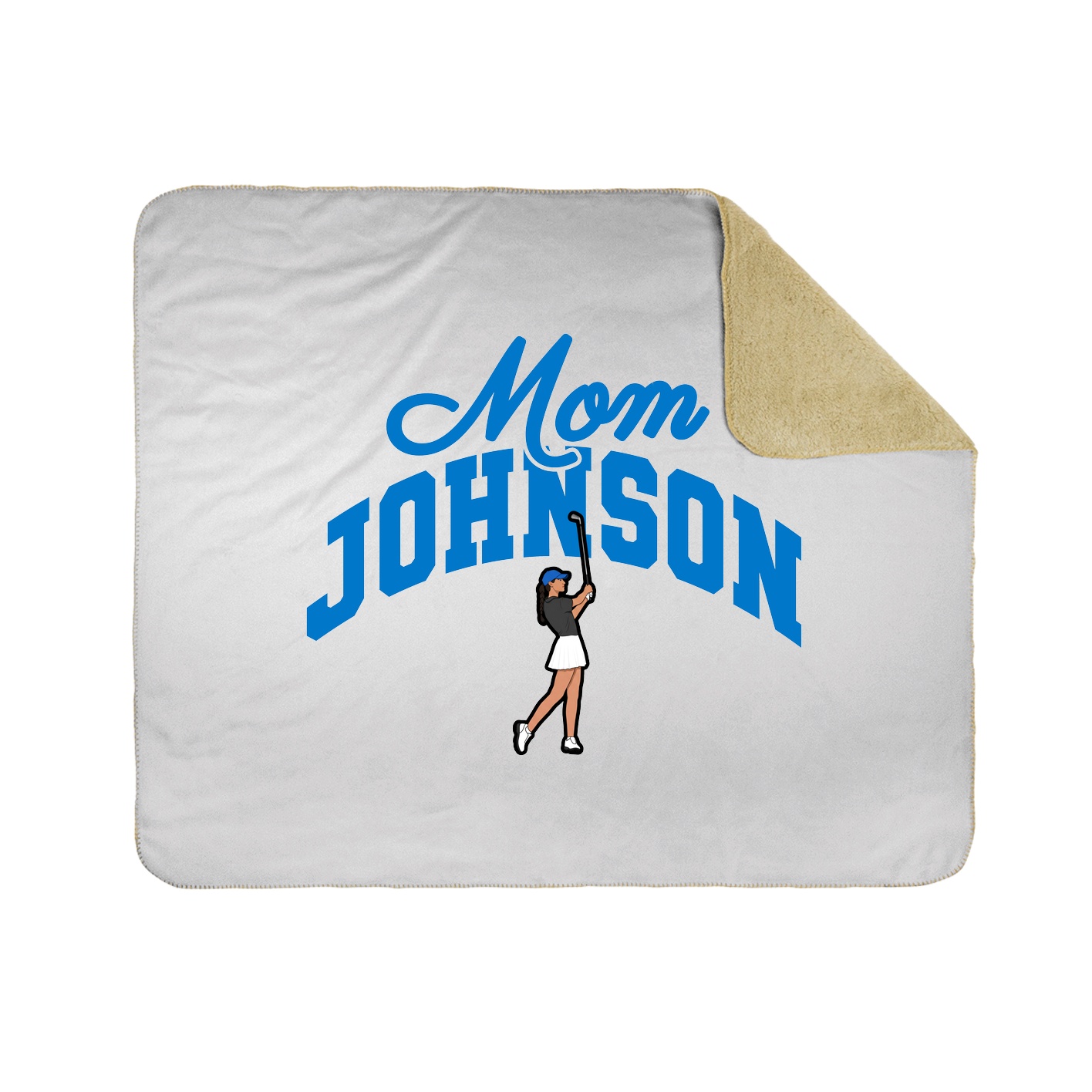 Throw Blanket — Mothers Day Arch in White