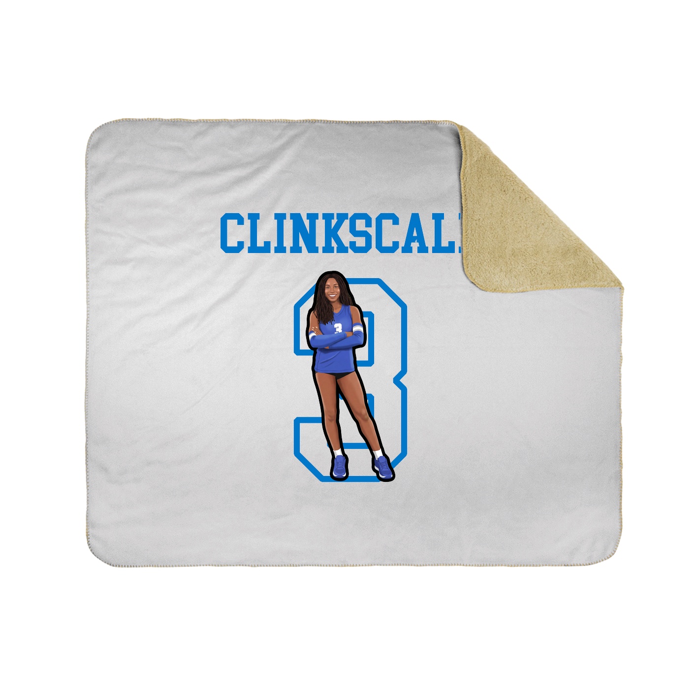 Throw Blanket — Shirsey in White