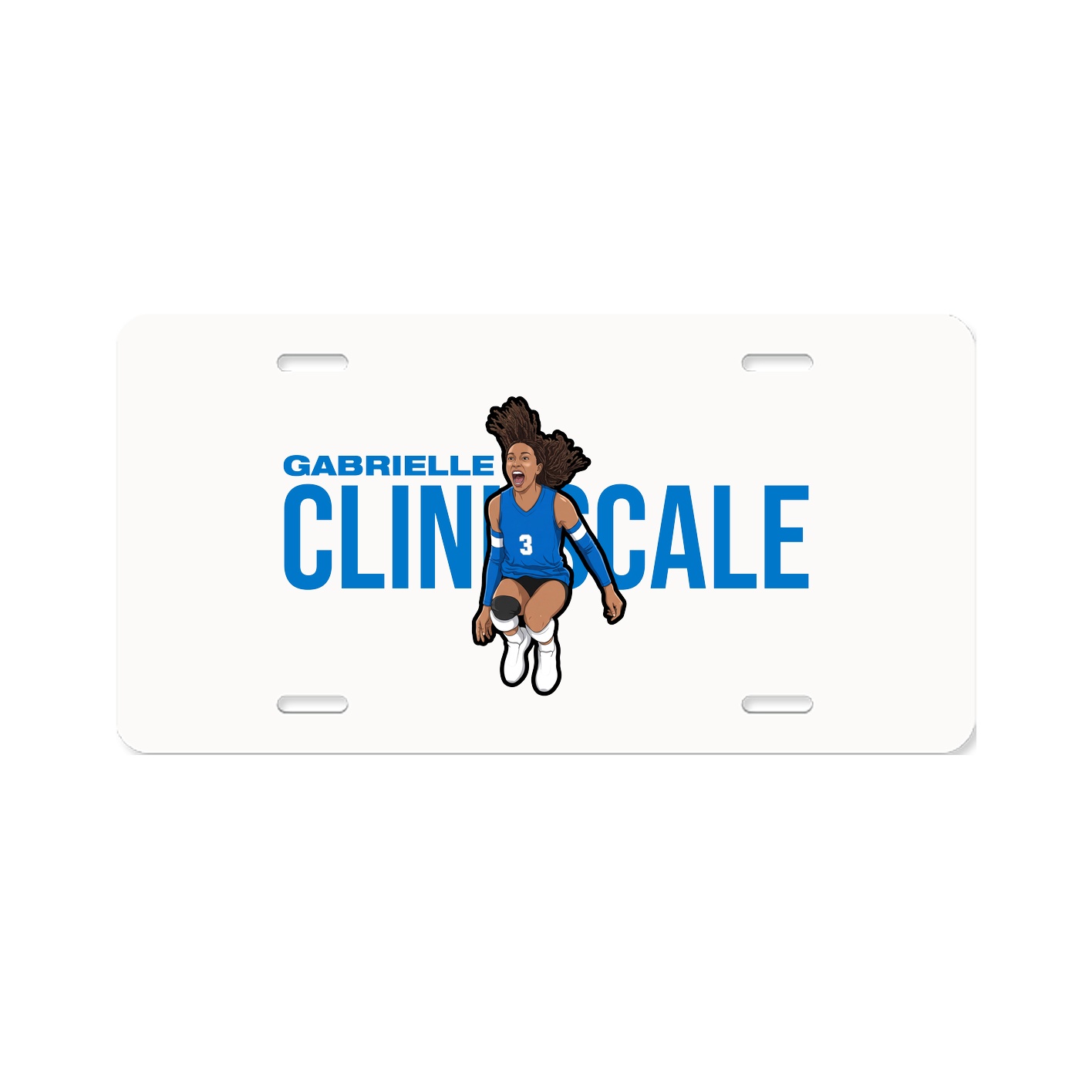 License Plate — Player Name in Classic