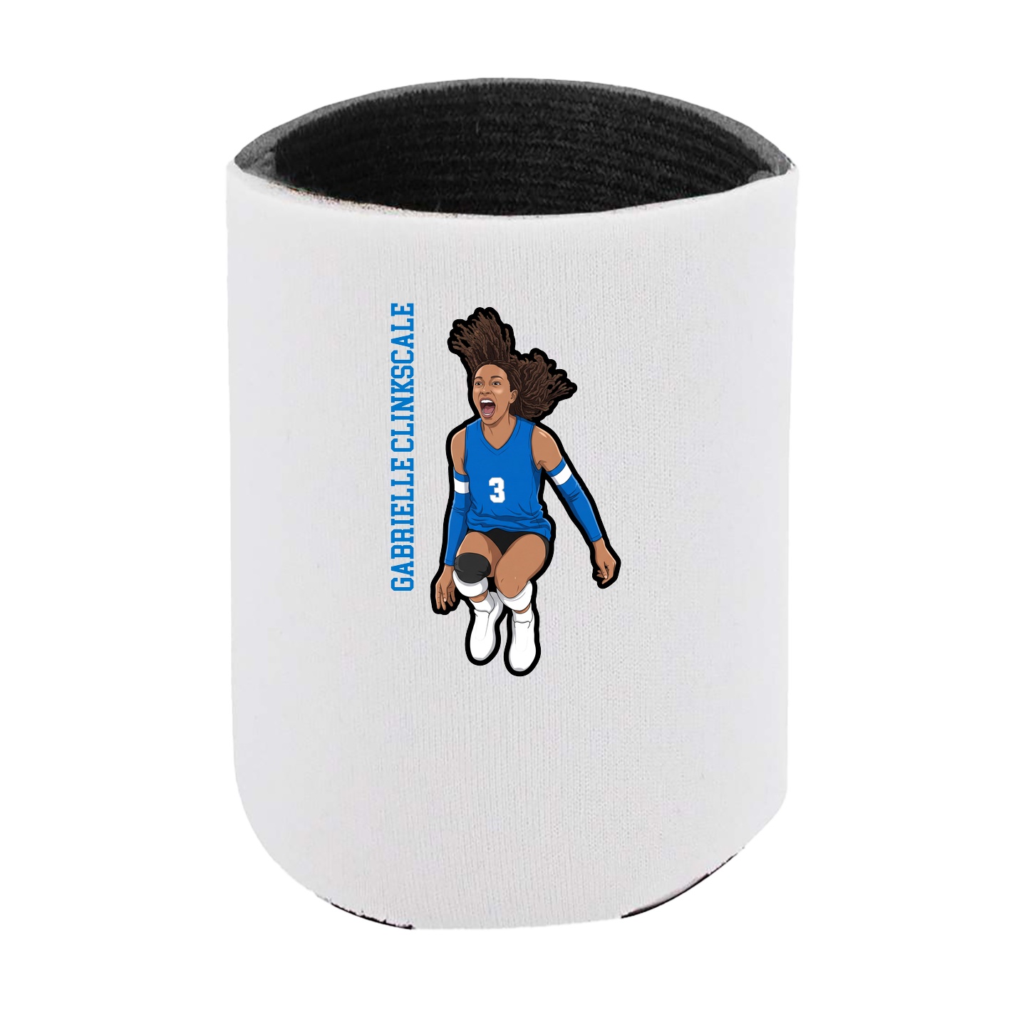 Can Holder — Name Vertical in White