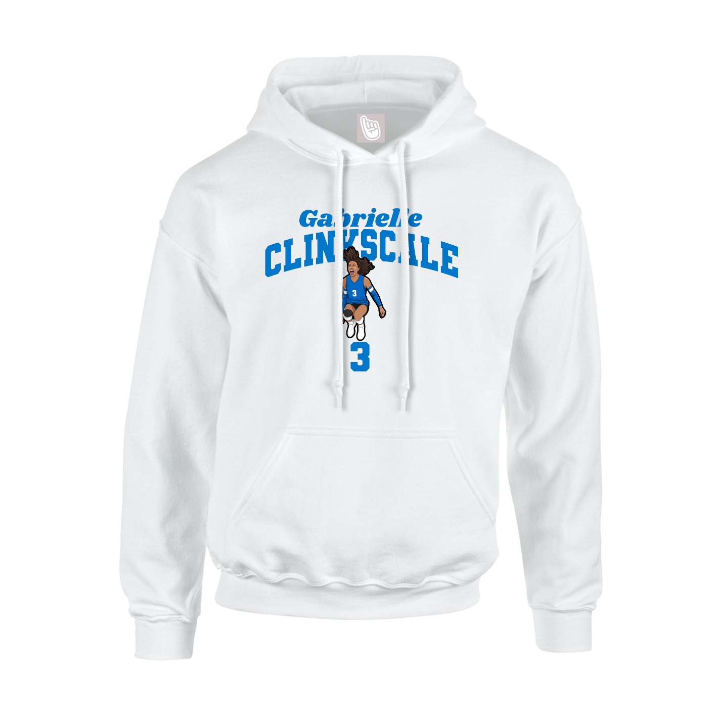 Hoodie — Signature Arch in White