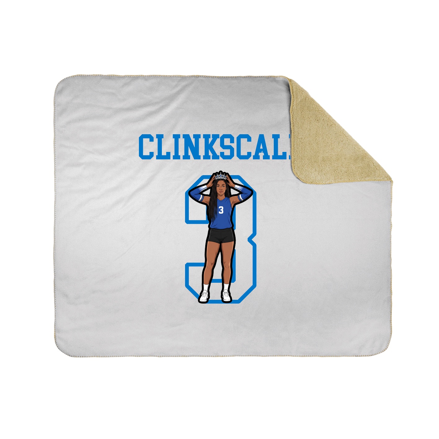 Throw Blanket — Shirsey in White