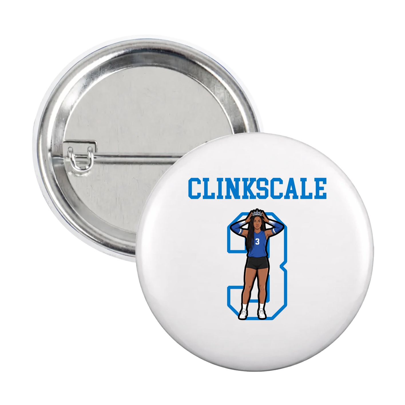 Game Day Button — Shirsey in White