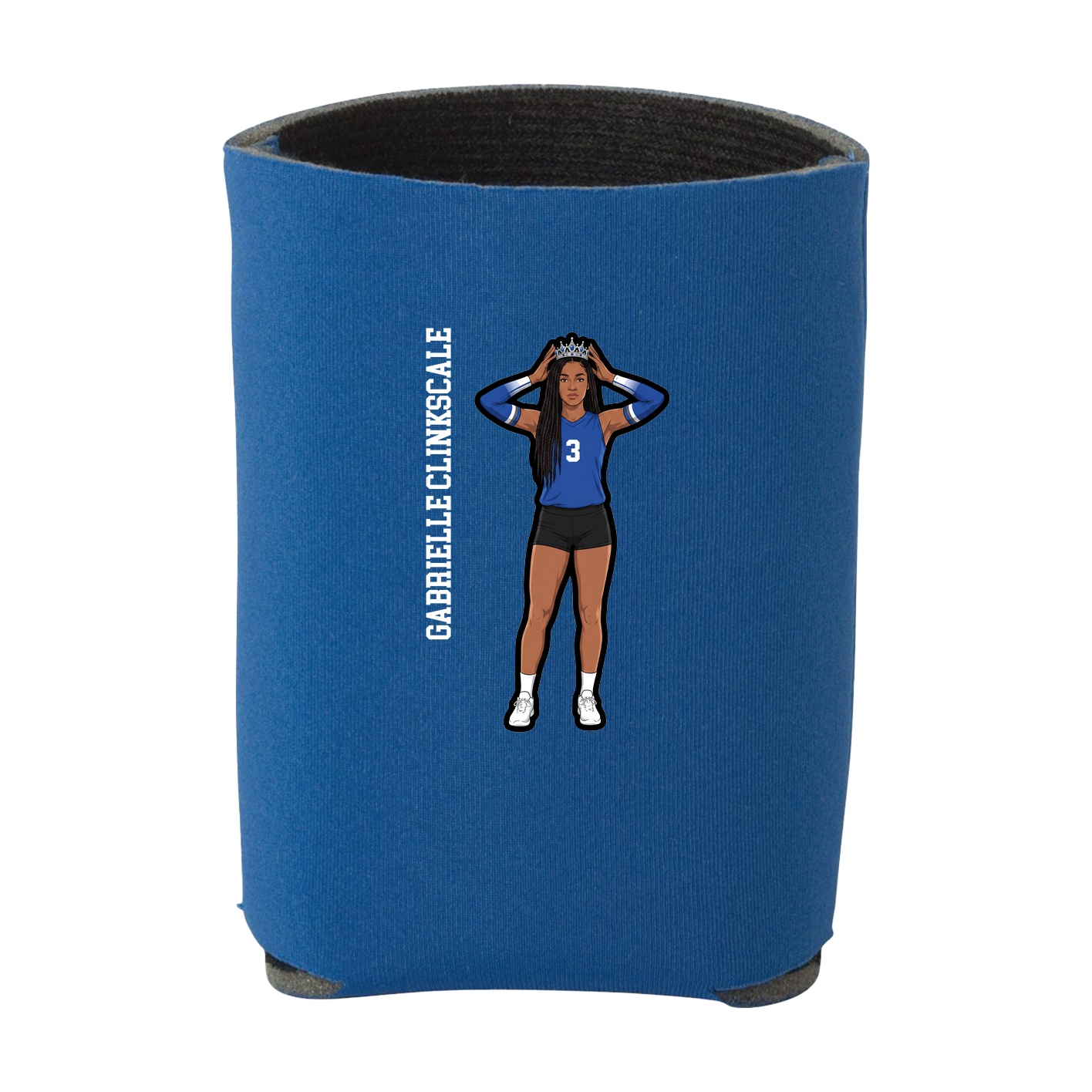 Can Holder — Name Vertical in Royal