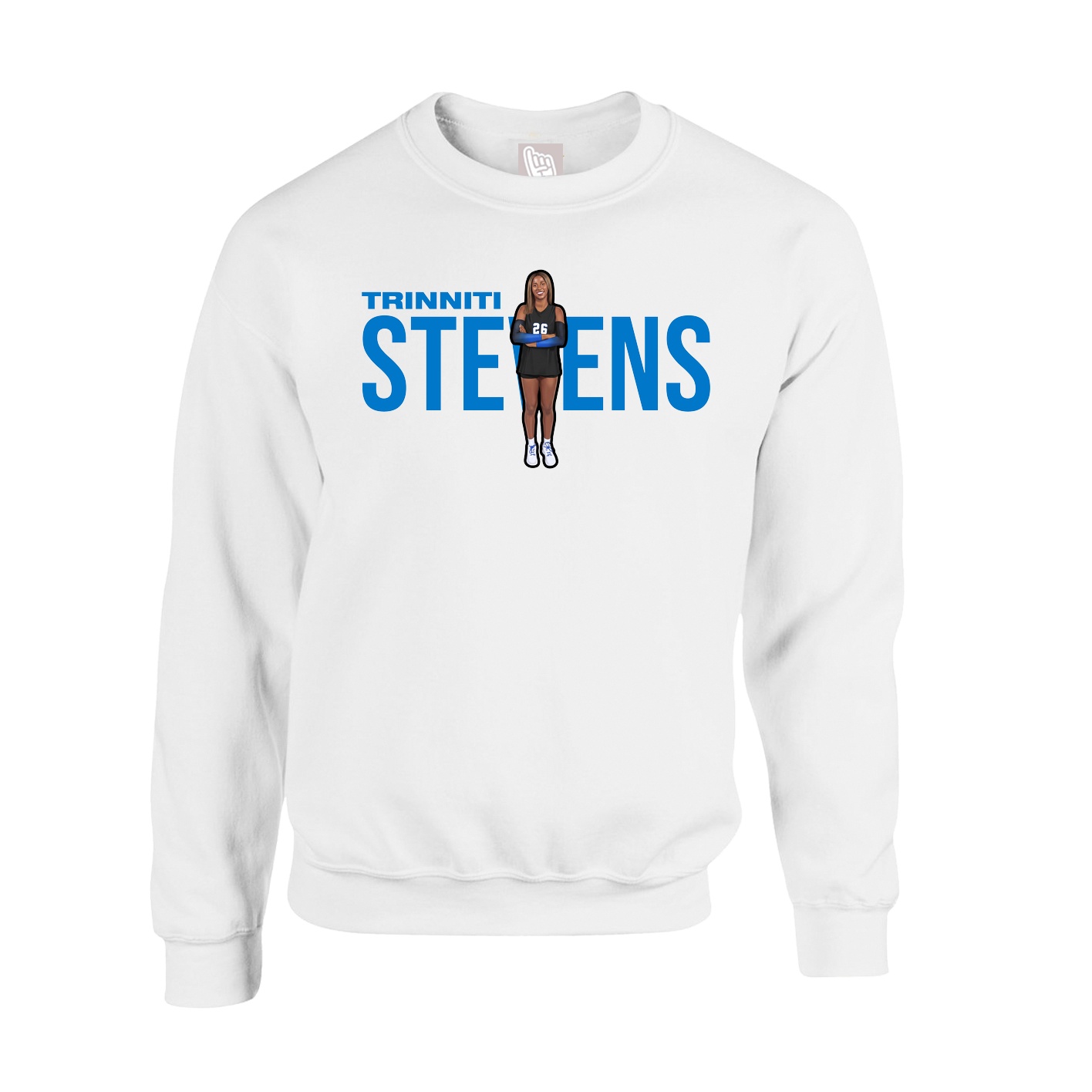 Fleece Crew — Player Name in White