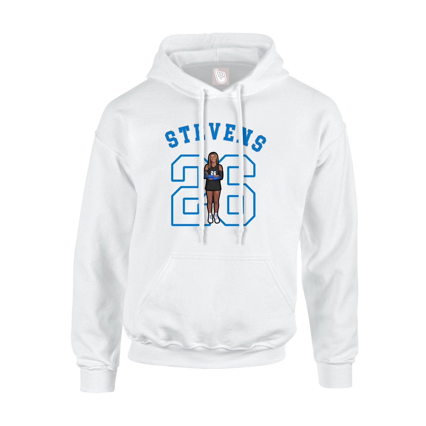 Hoodie — Shirsey Arch in White