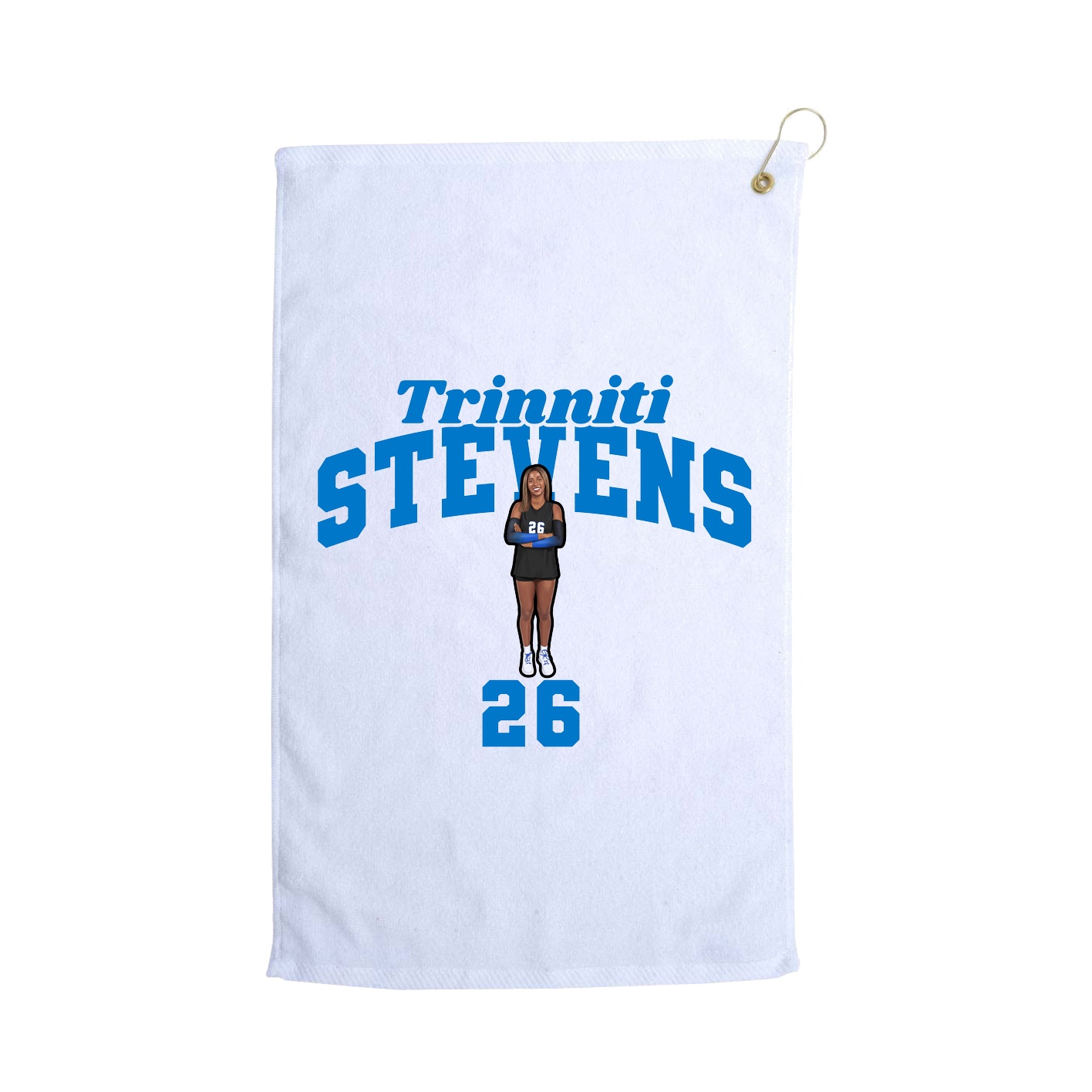 Golf Towel — Signature Arch in White