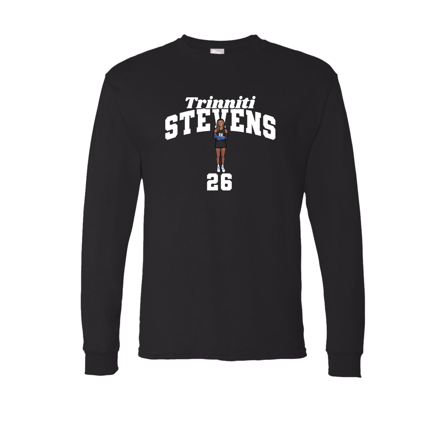 Long Sleeve Tee — Signature Arch in Black