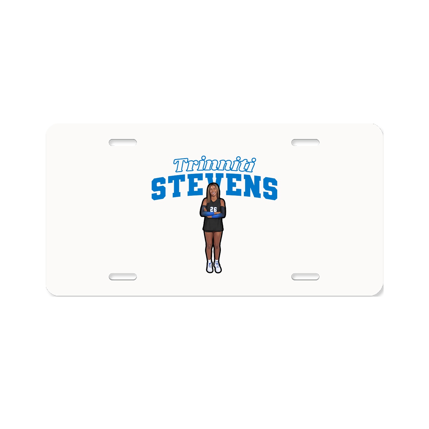License Plate — Name Arch in Classic