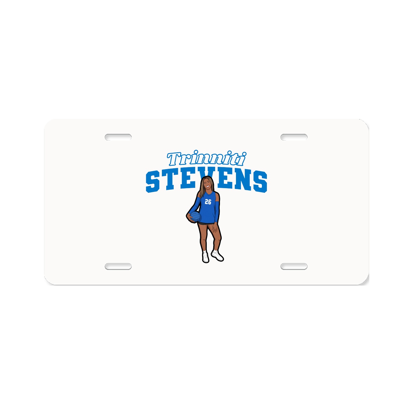 License Plate — Name Arch in Classic