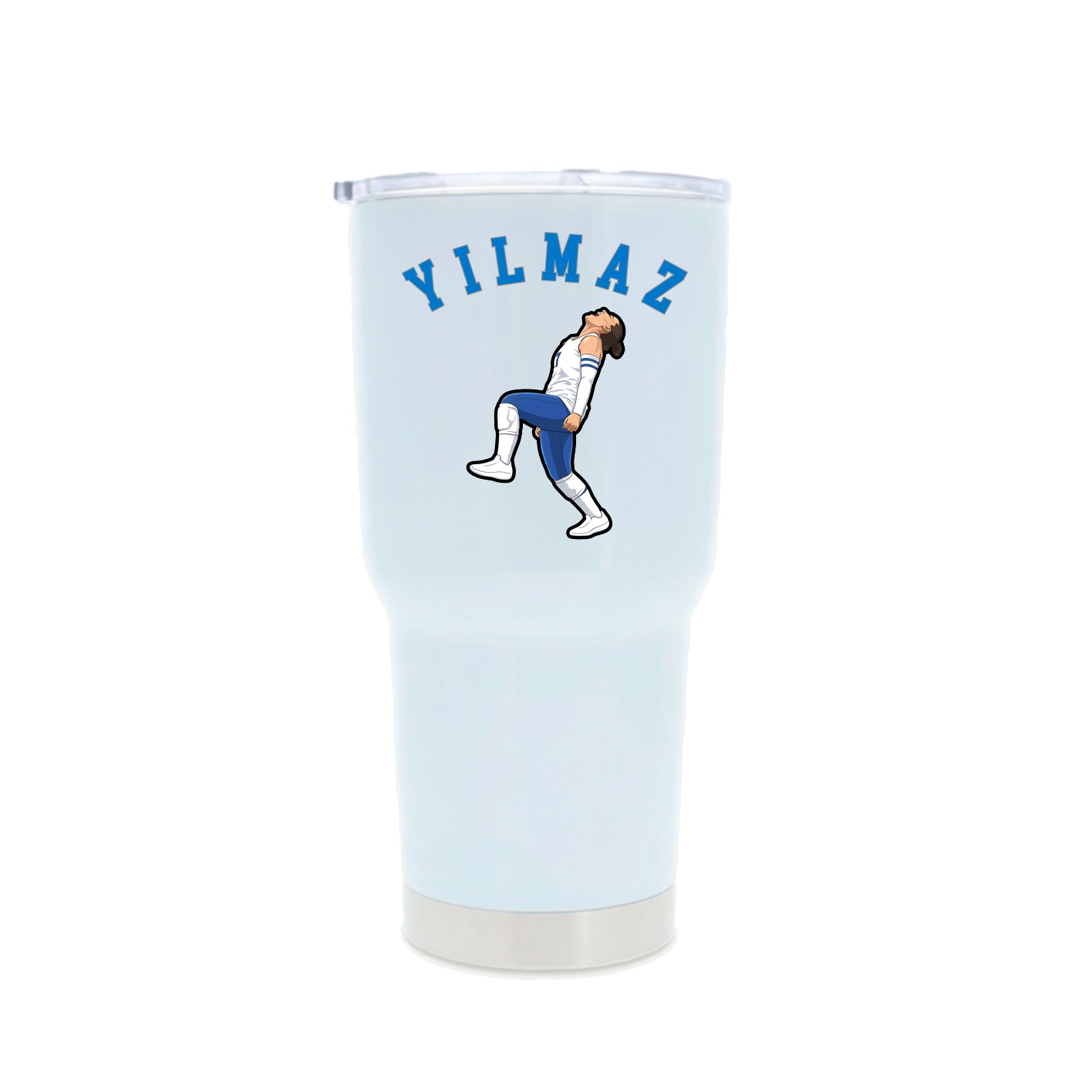 30oz Stainless Steel Tumbler — Shirsey Arch in White