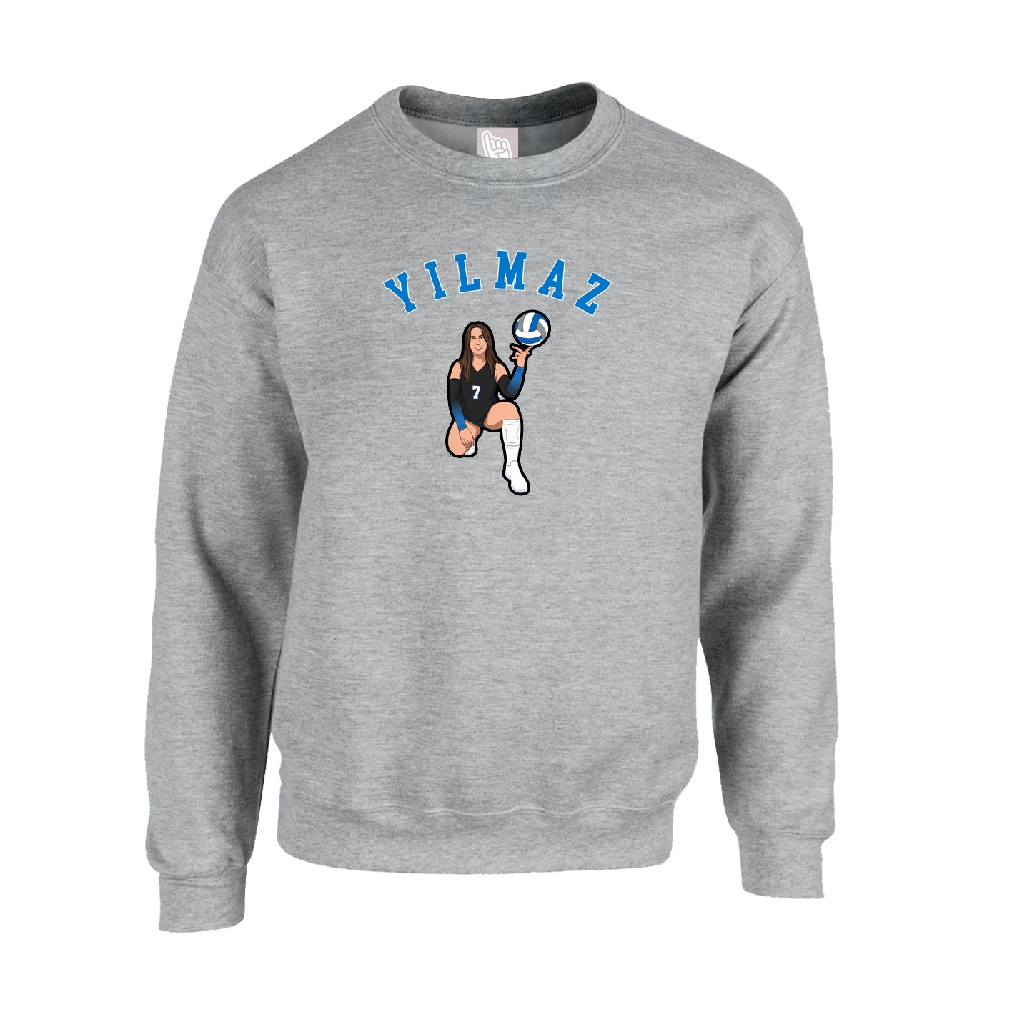 Fleece Crew — Shirsey Arch in Grey