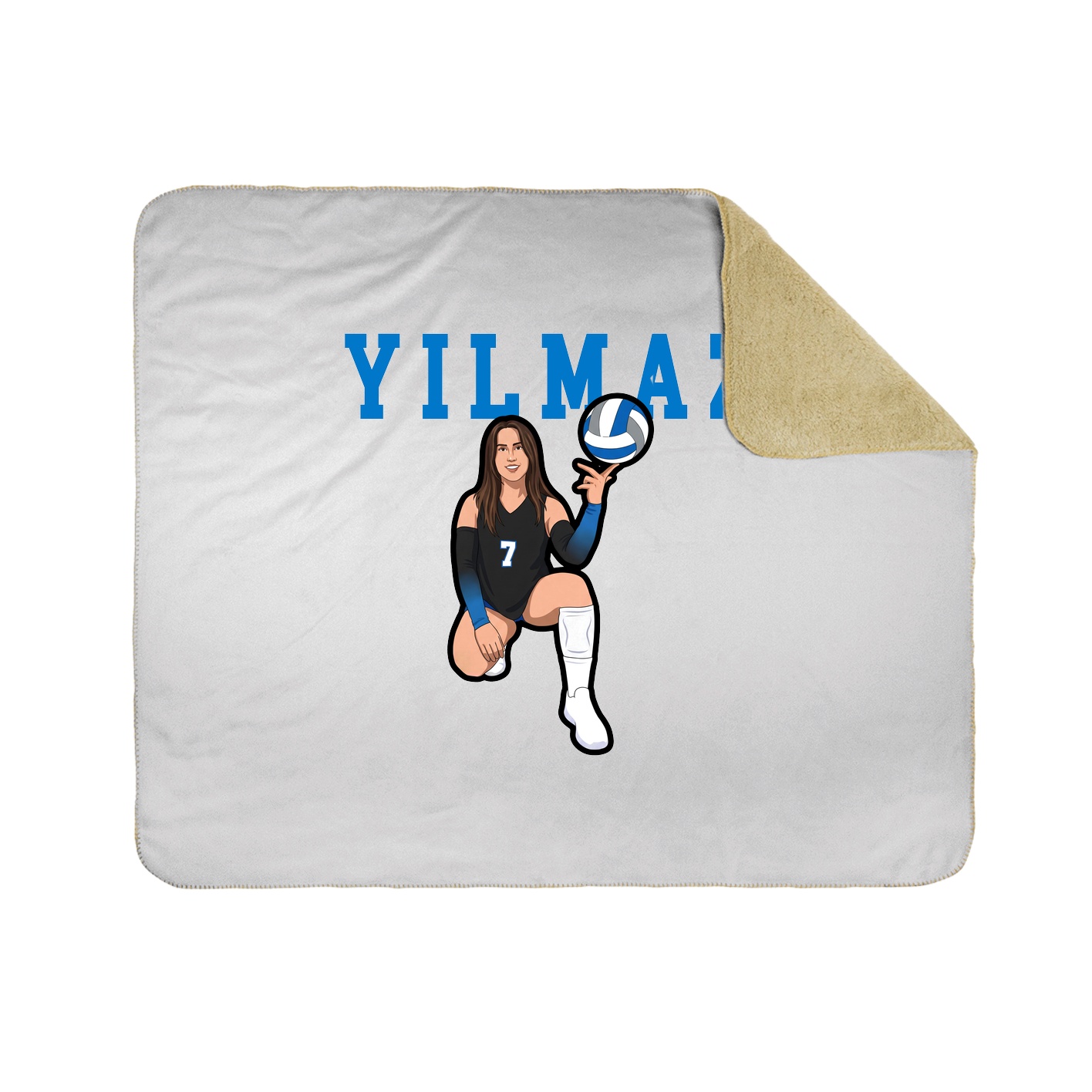 Throw Blanket — Shirsey in White