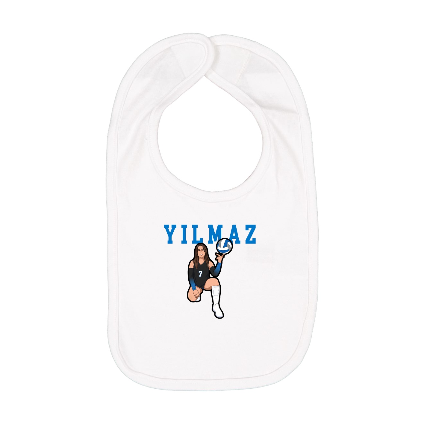 Infant Bib — Shirsey in White