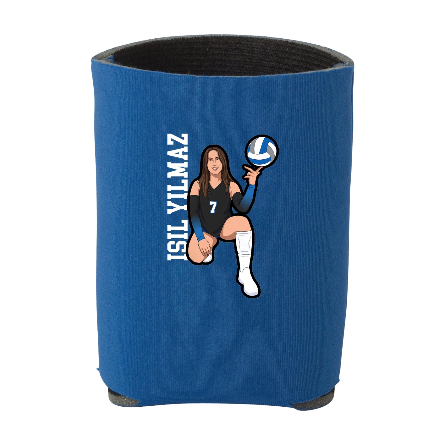 Can Holder — Name Vertical in Royal