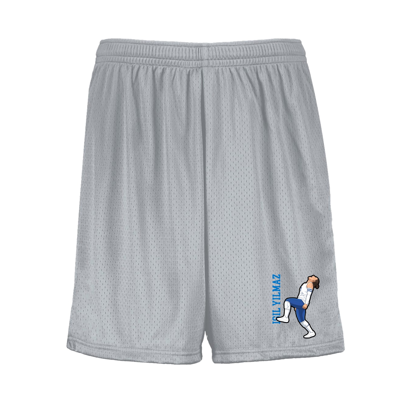 Shorts — Name Vertical in Silver