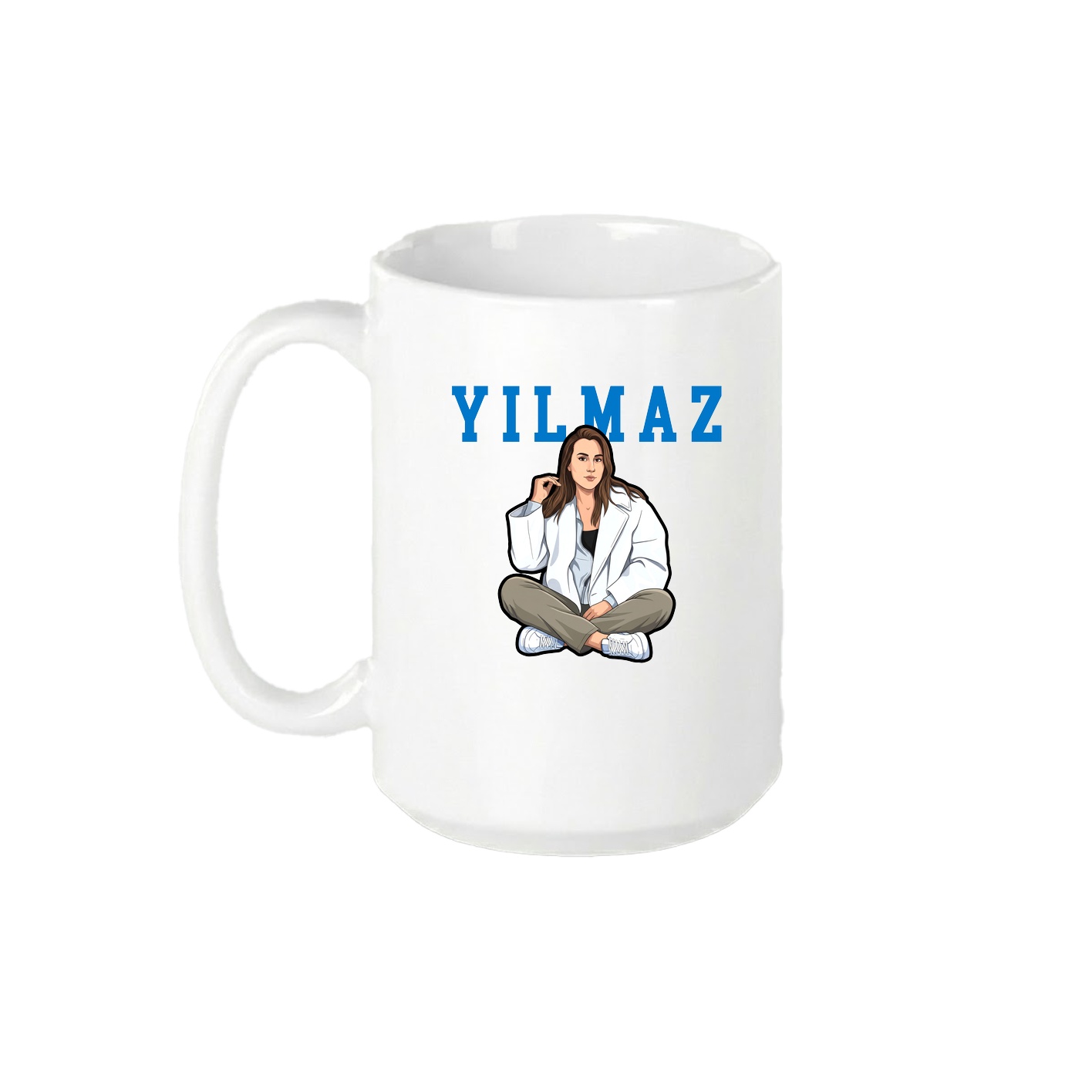 15oz Coffee Mug — Shirsey in White