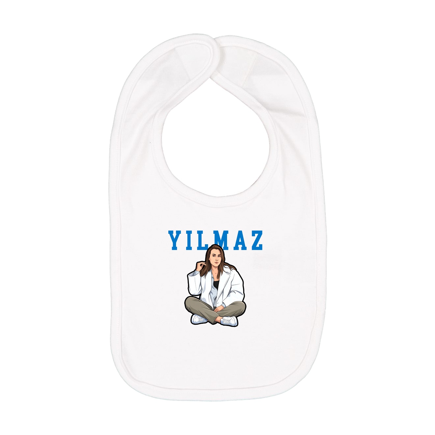 Infant Bib — Shirsey in White