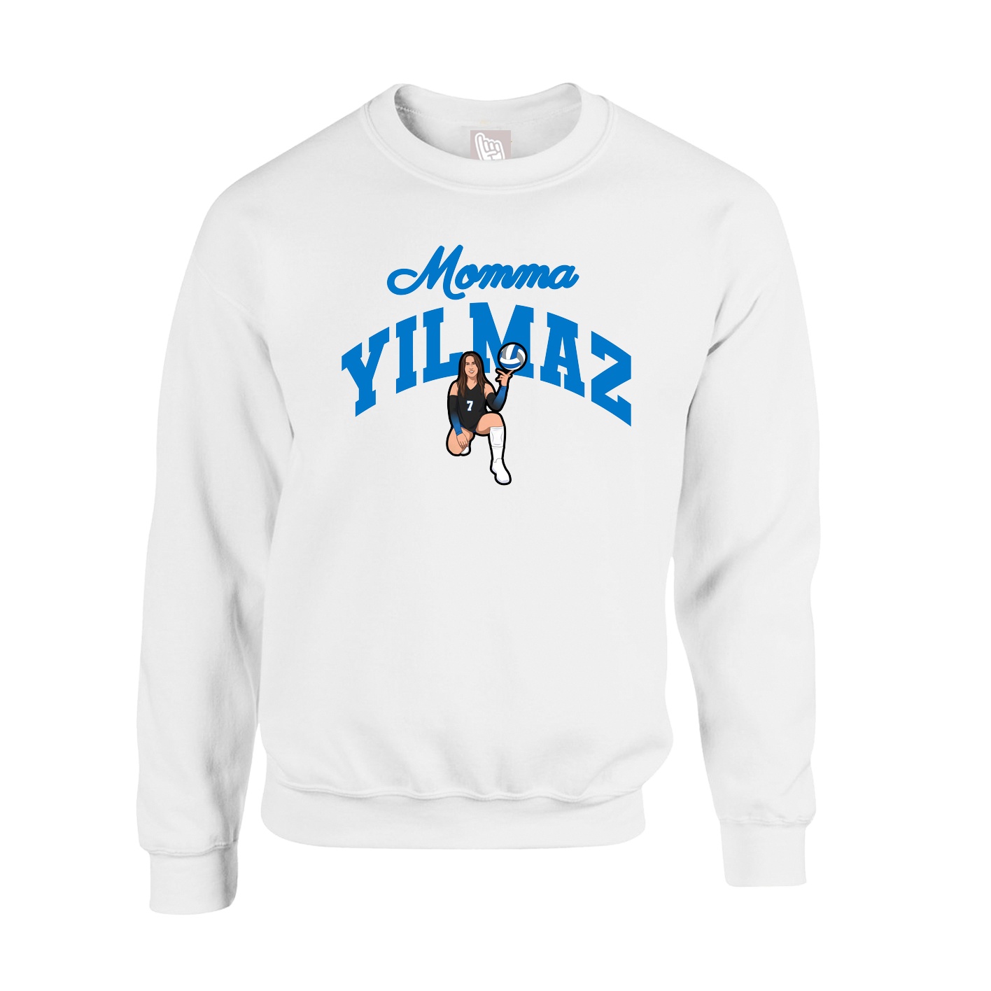 Fleece Crew — Mothers Day Arch in White