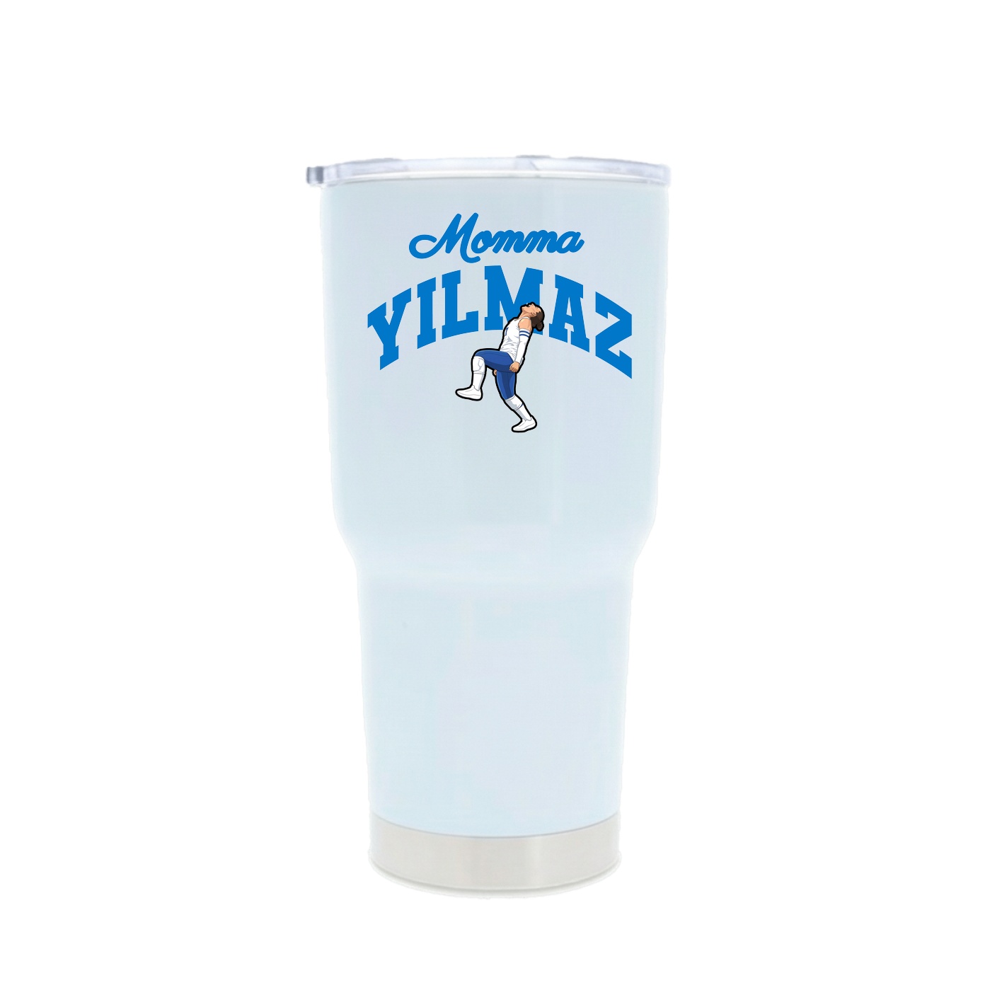 30oz Stainless Steel Tumbler — Mothers Day Arch in White