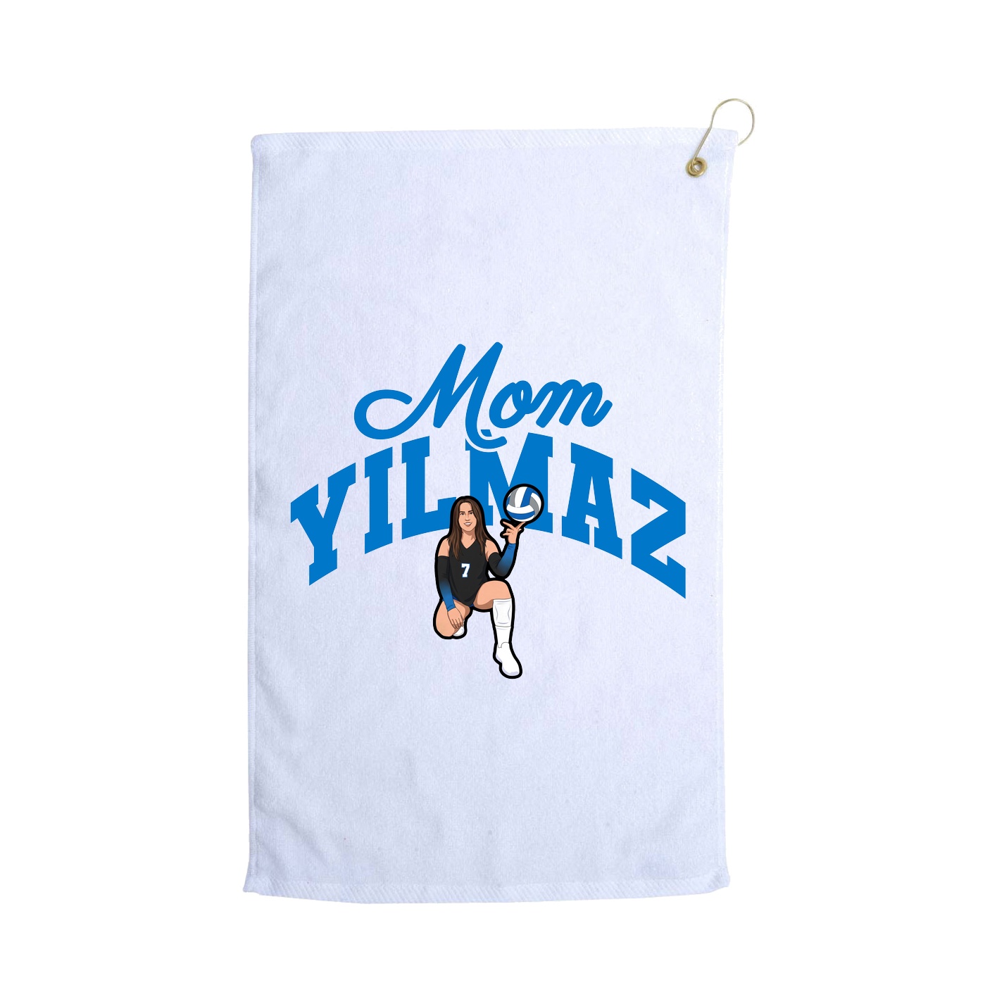 Golf Towel — Mothers Day Arch in White