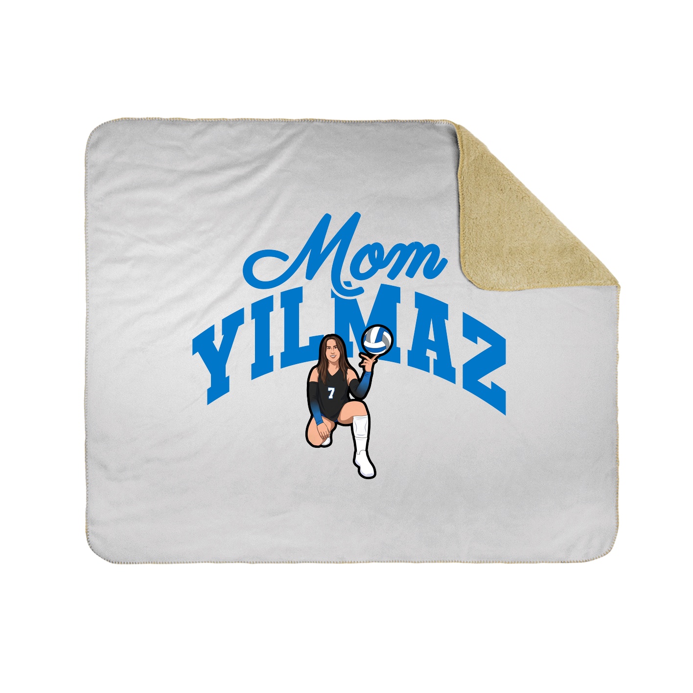 Throw Blanket — Mothers Day Arch in White
