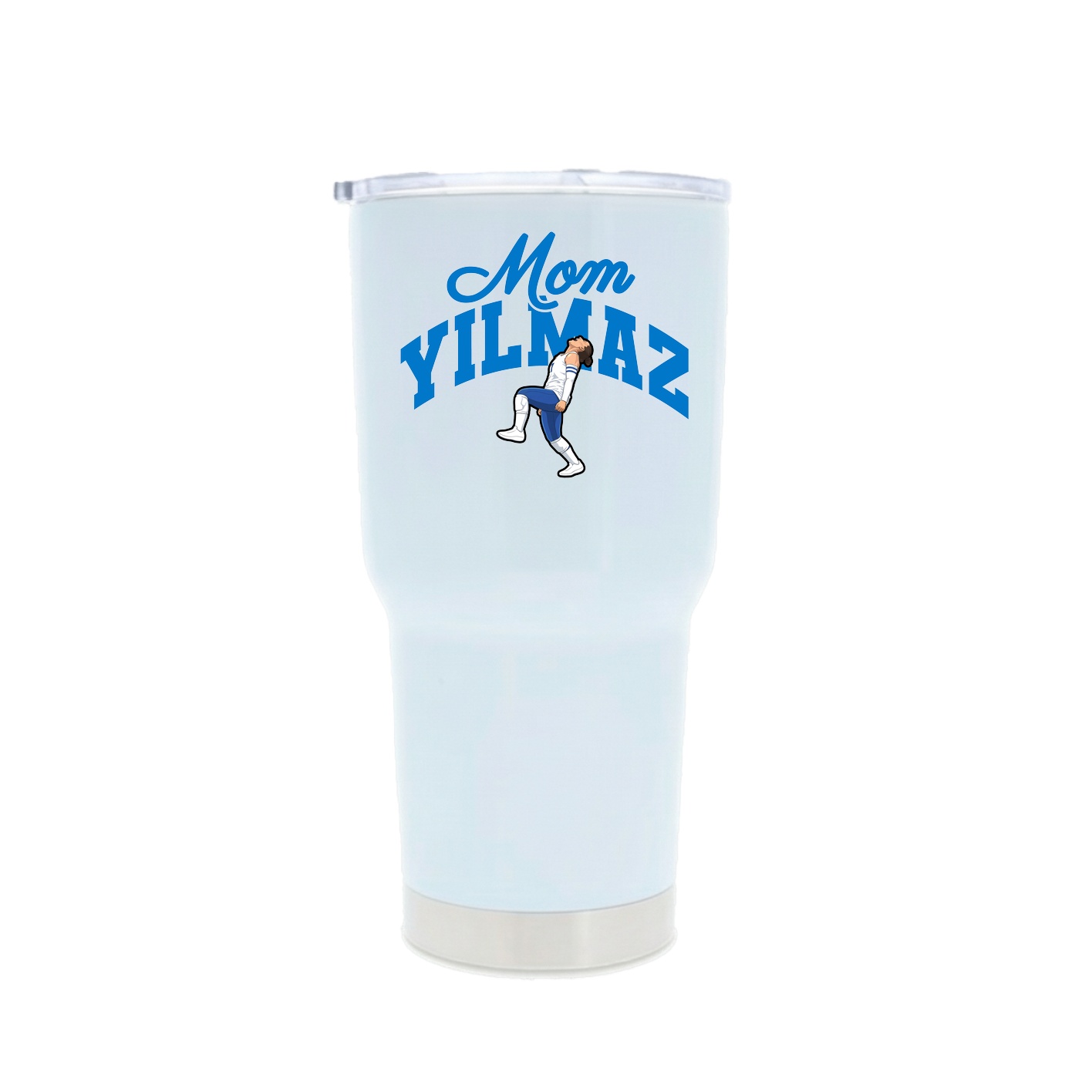 30oz Stainless Steel Tumbler — Mothers Day Arch in White