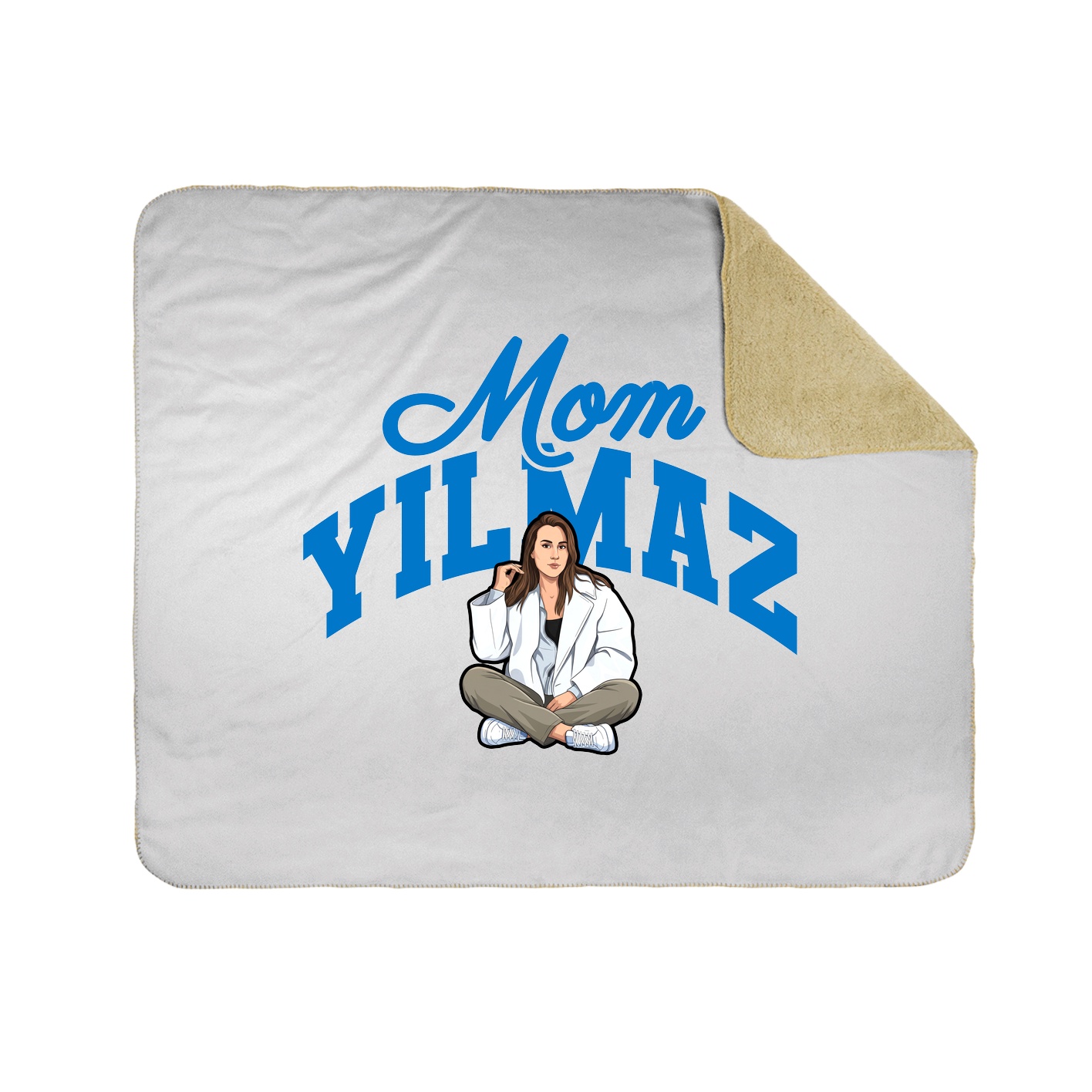 Throw Blanket — Mothers Day Arch in White