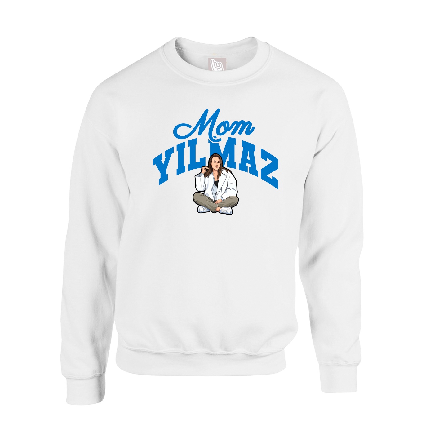 Fleece Crew — Mothers Day Arch in White